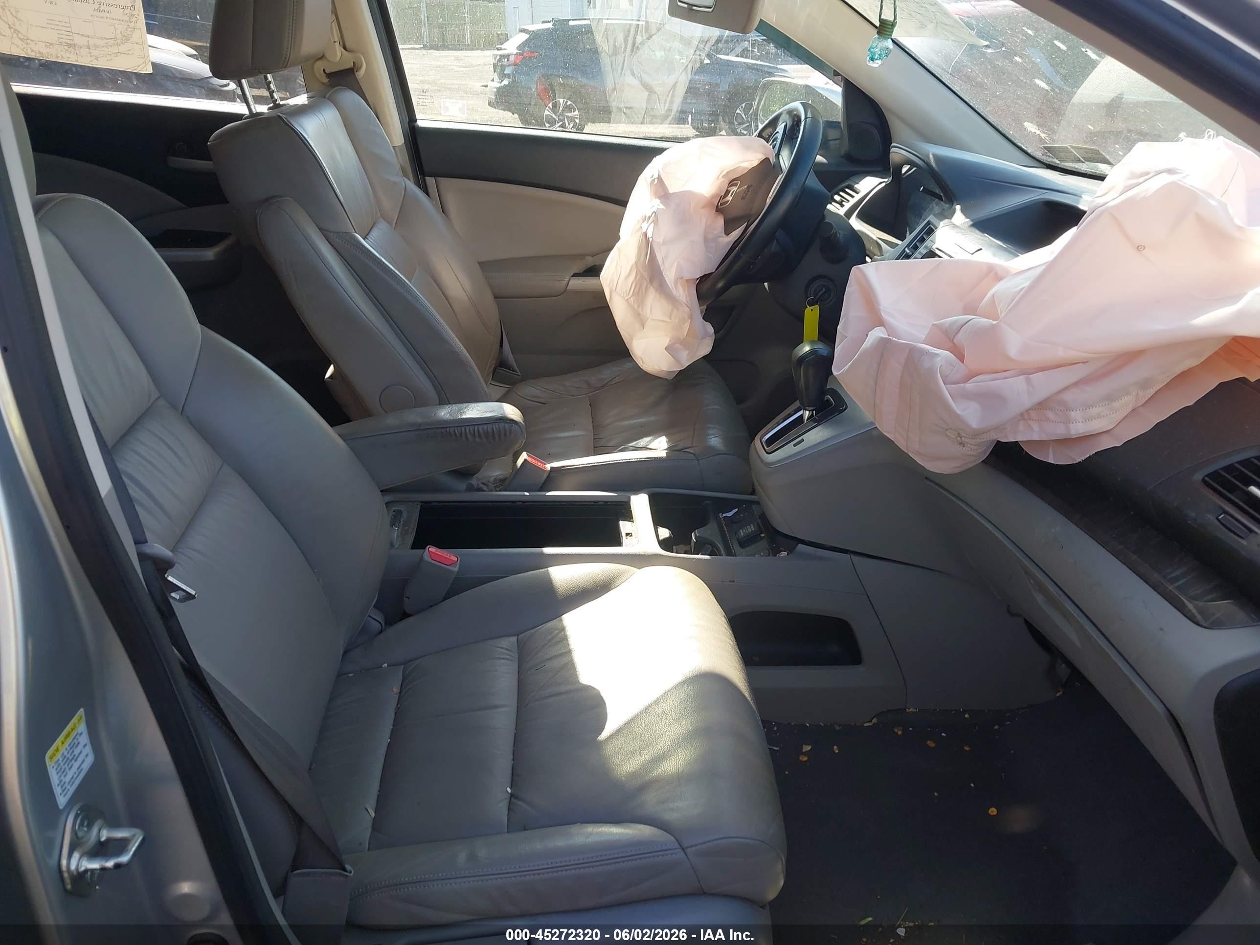 2012 Honda Cr-v Ex-l Silver vin: 2HKRM4H77CH624728