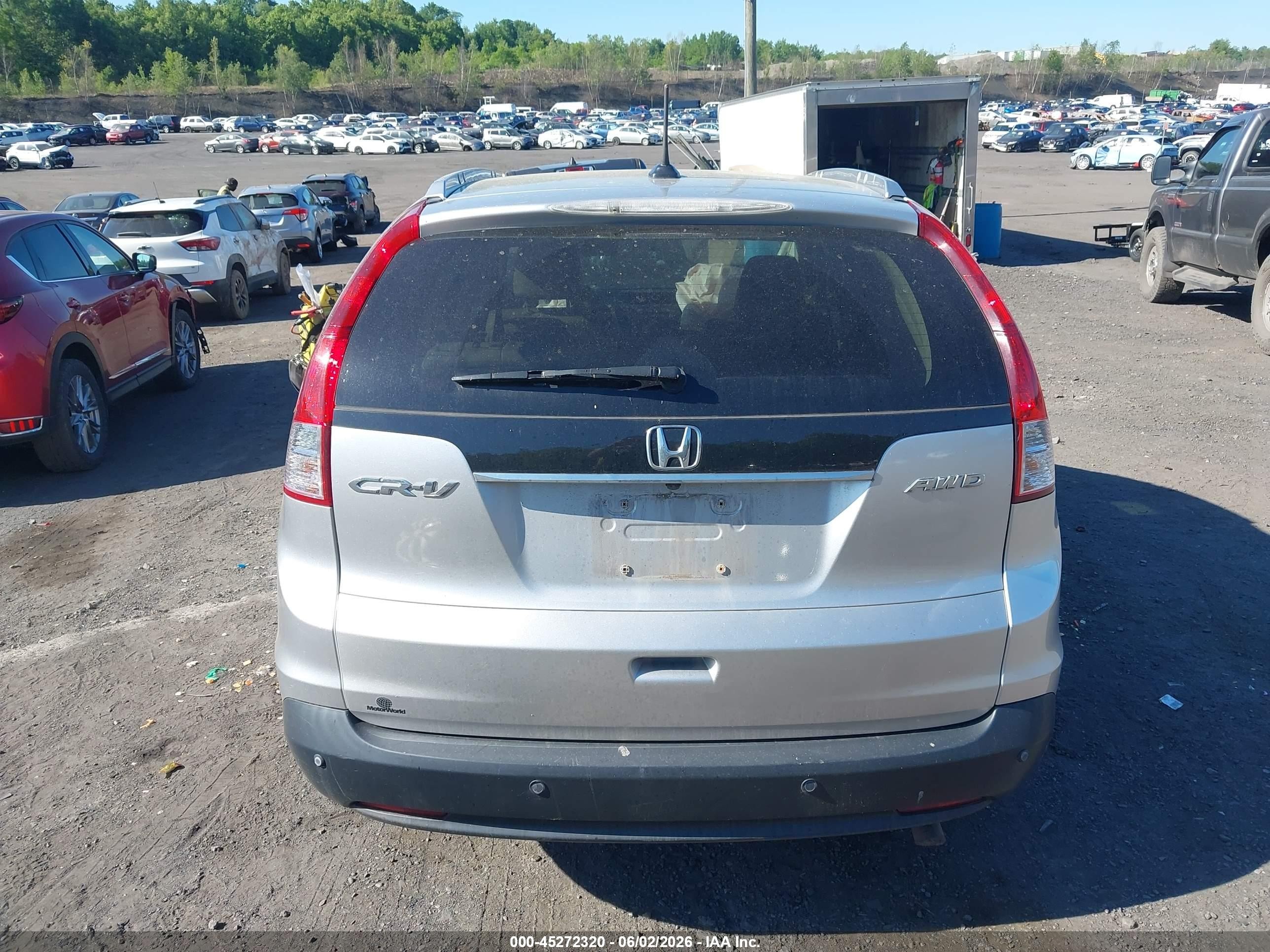 2012 Honda Cr-v Ex-l Silver vin: 2HKRM4H77CH624728