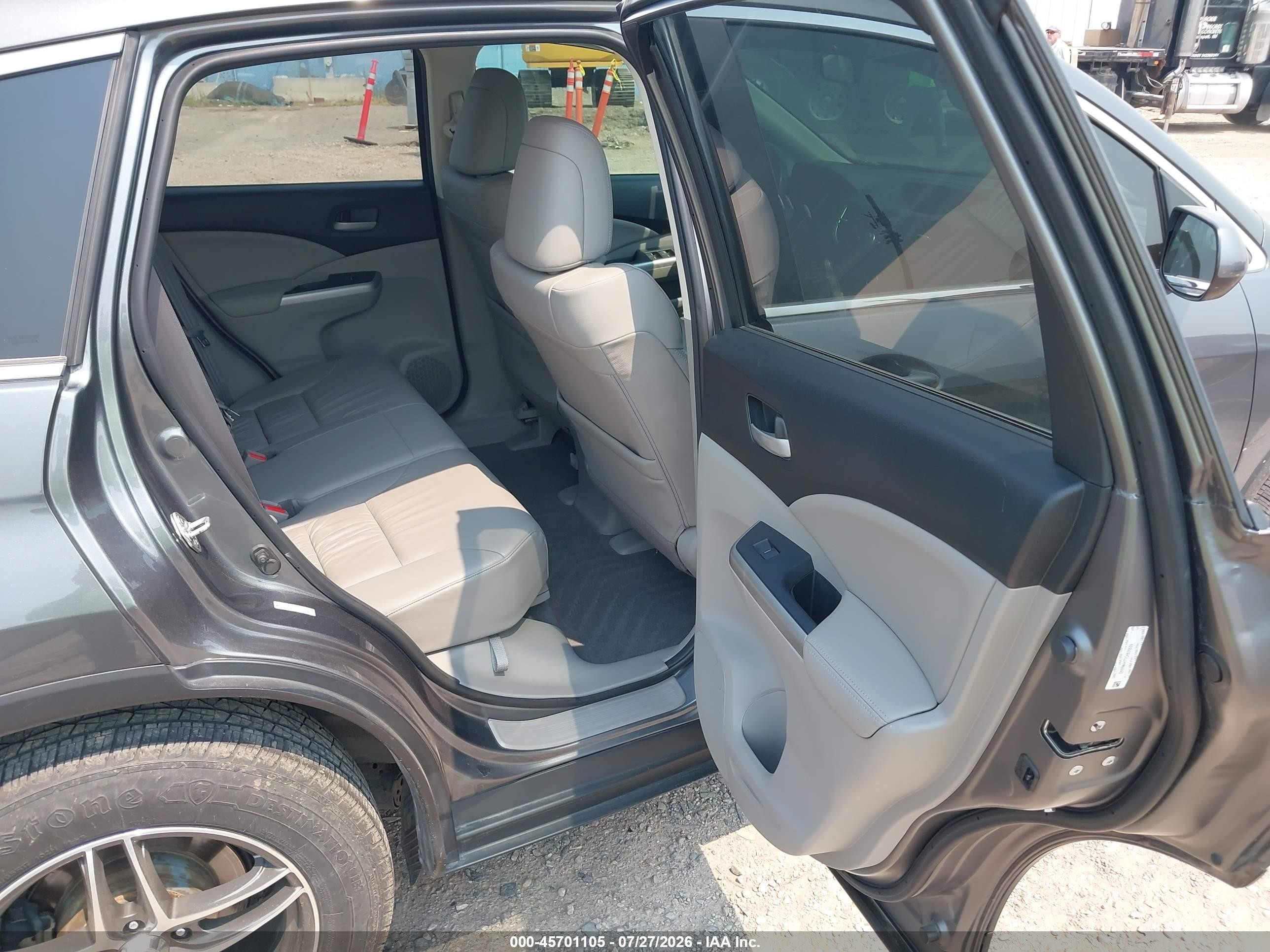 2012 Honda Cr-v Ex-l Gray vin: 2HKRM4H77CH626639