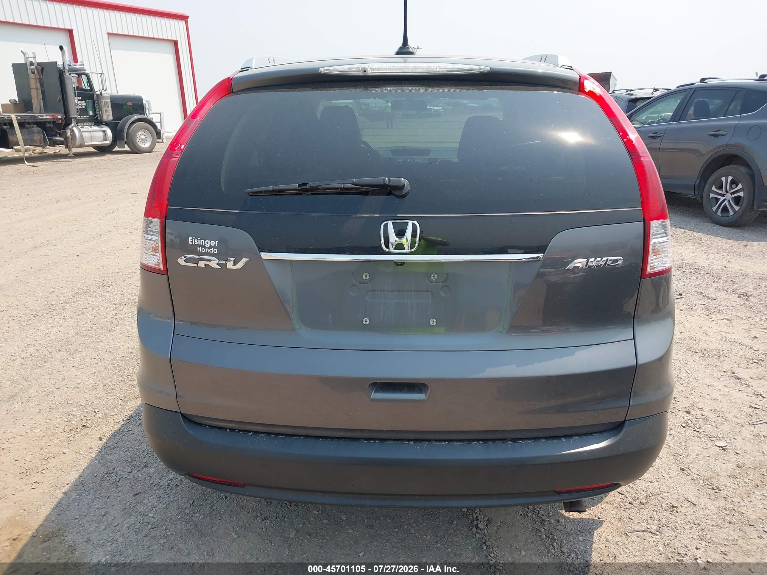 2012 Honda Cr-v Ex-l Gray vin: 2HKRM4H77CH626639