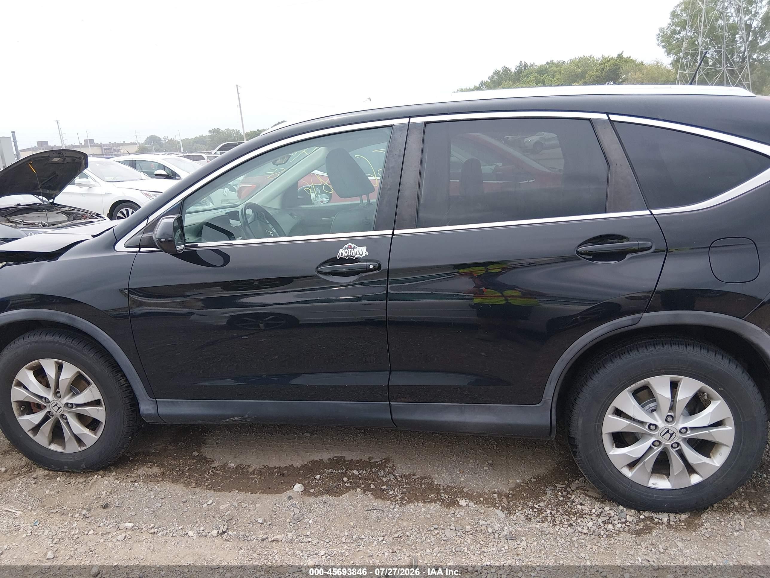 2013 Honda Cr-v Ex-l Black vin: 2HKRM4H77DH615741