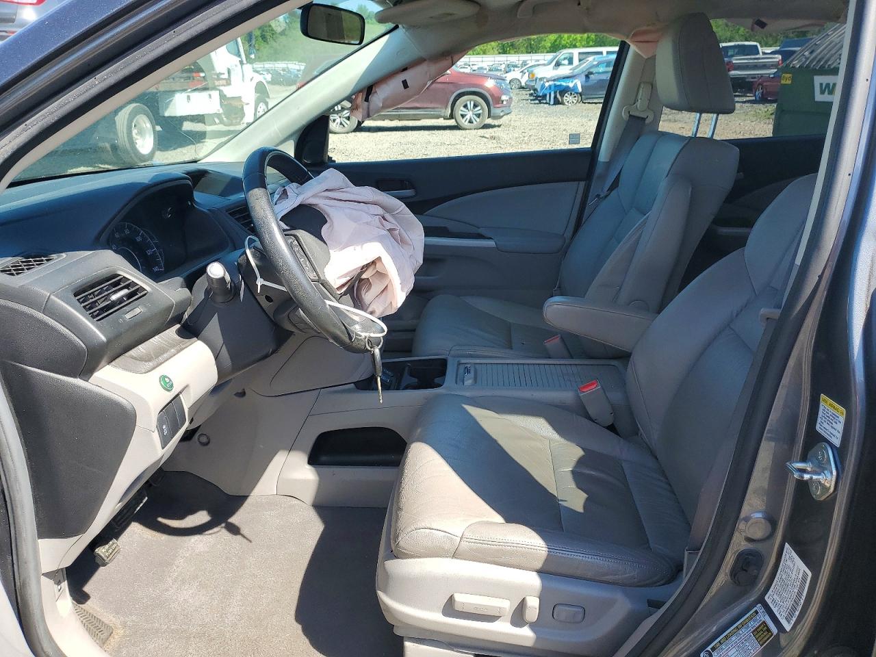 2013 Honda Cr-v Exl Gray vin: 2HKRM4H77DH624729