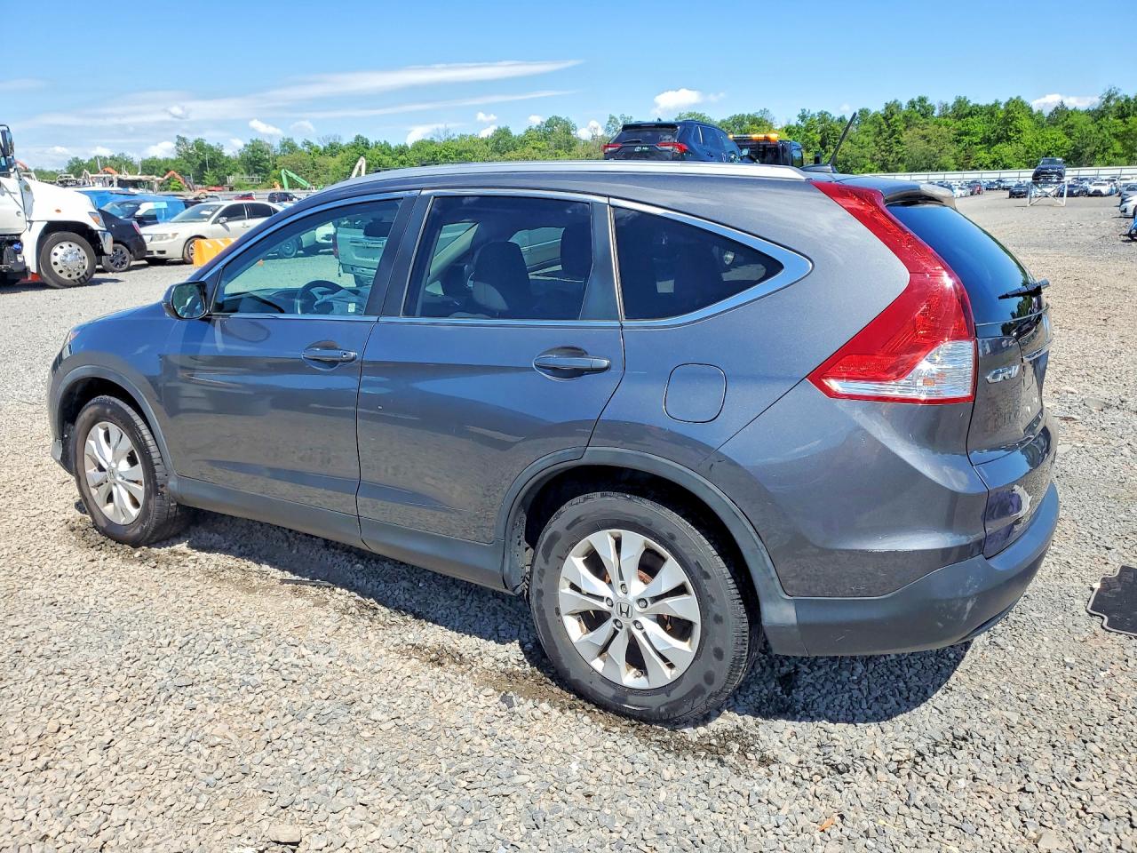 2013 Honda Cr-v Exl Gray vin: 2HKRM4H77DH624729