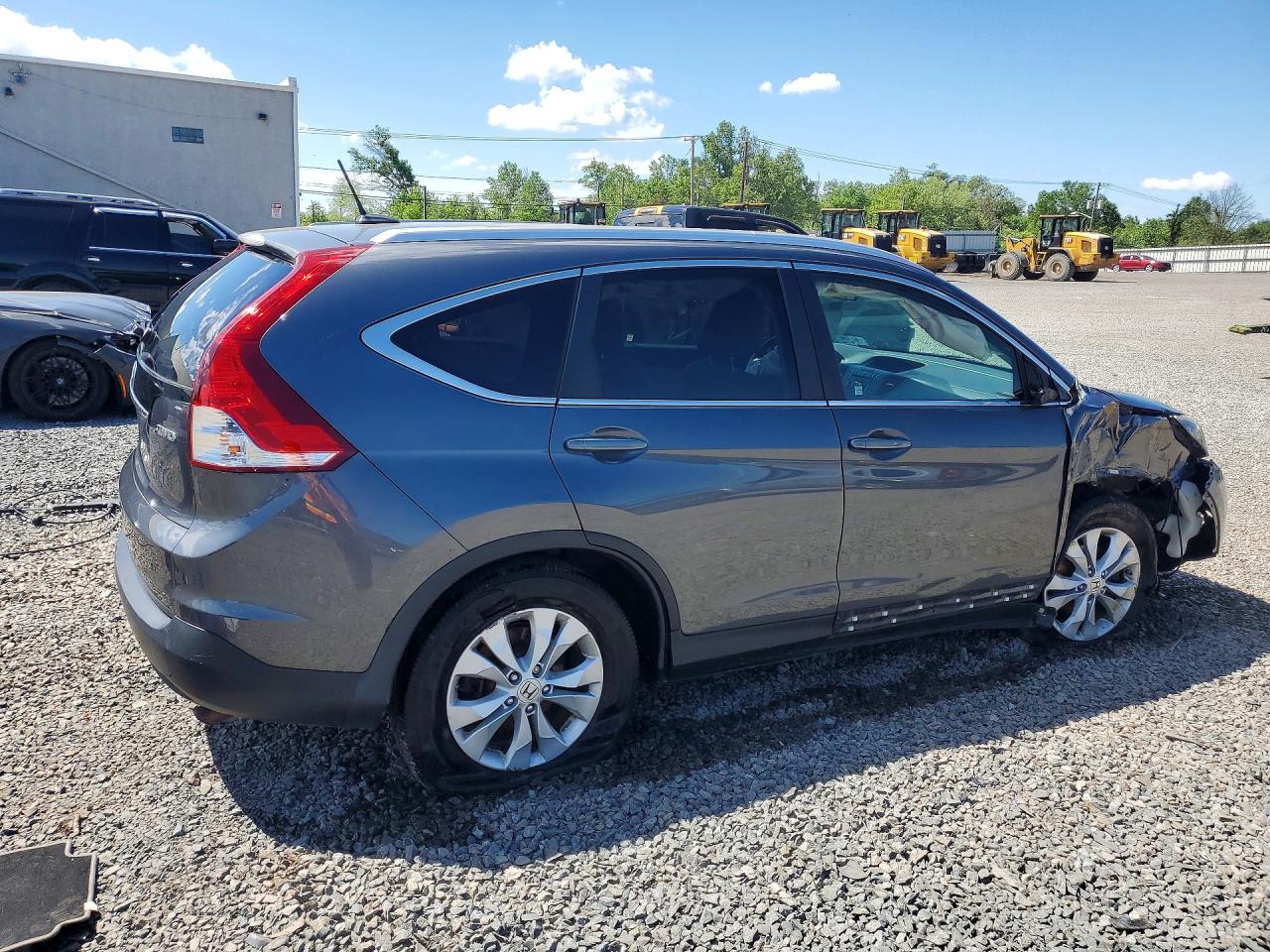 2013 Honda Cr-v Exl Gray vin: 2HKRM4H77DH624729