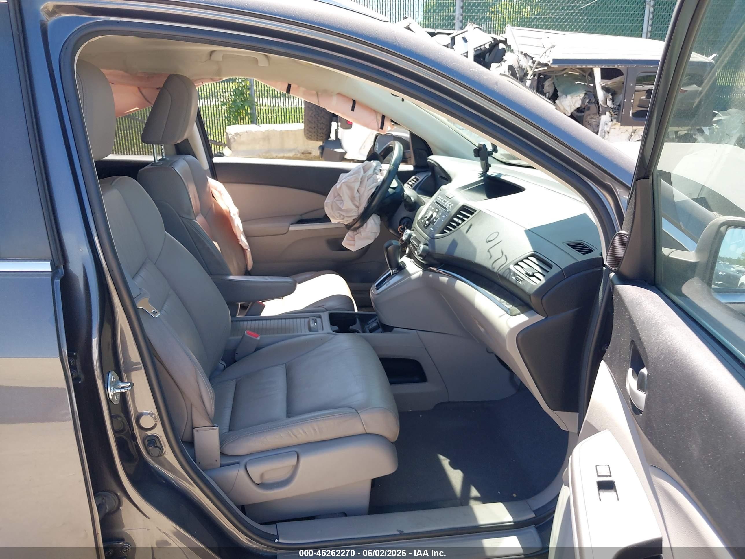 2013 Honda Cr-v Ex-l Gray vin: 2HKRM4H77DH628120