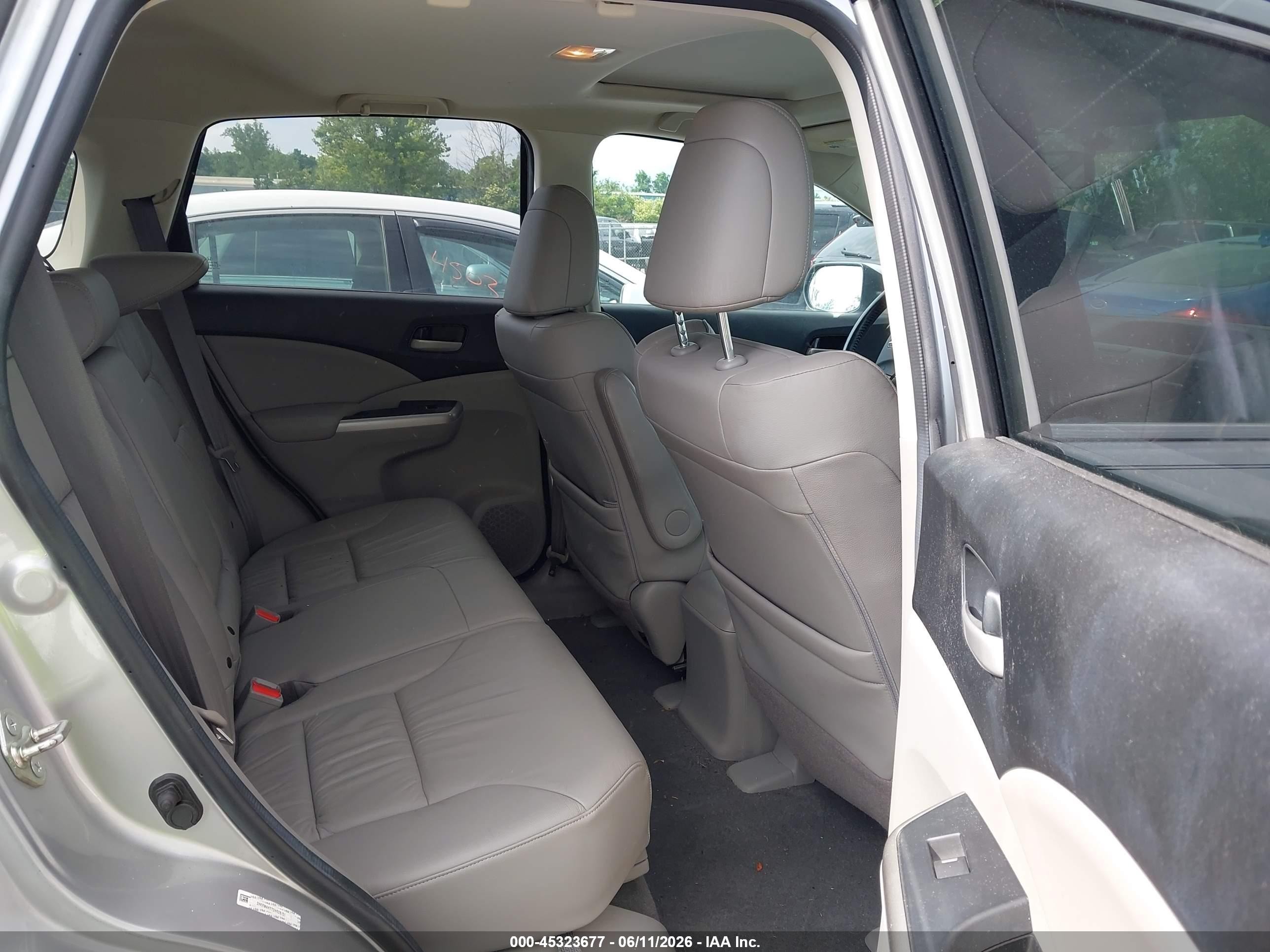 2013 Honda Cr-v Ex-l Silver vin: 2HKRM4H77DH628151