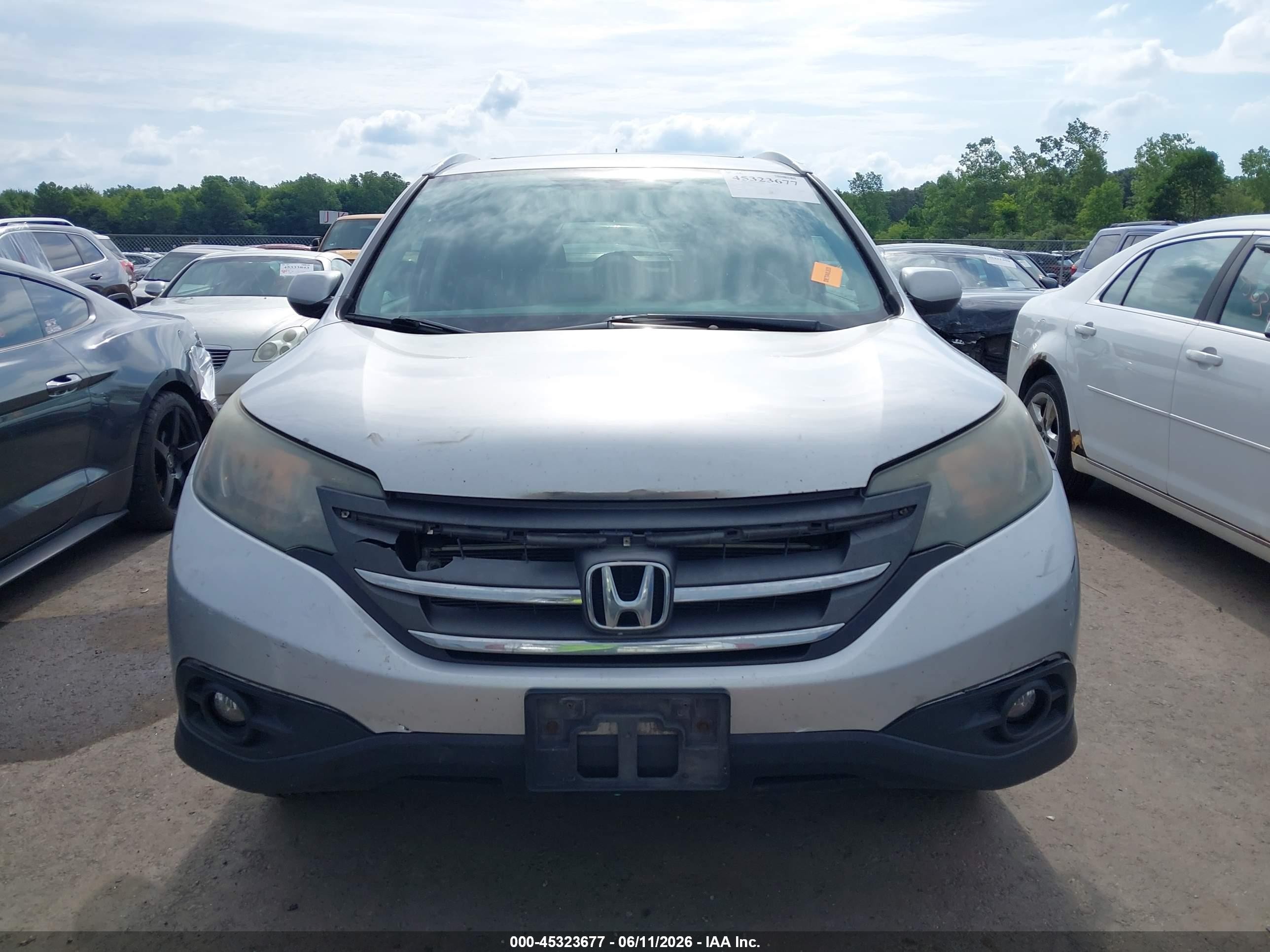 2013 Honda Cr-v Ex-l Silver vin: 2HKRM4H77DH628151