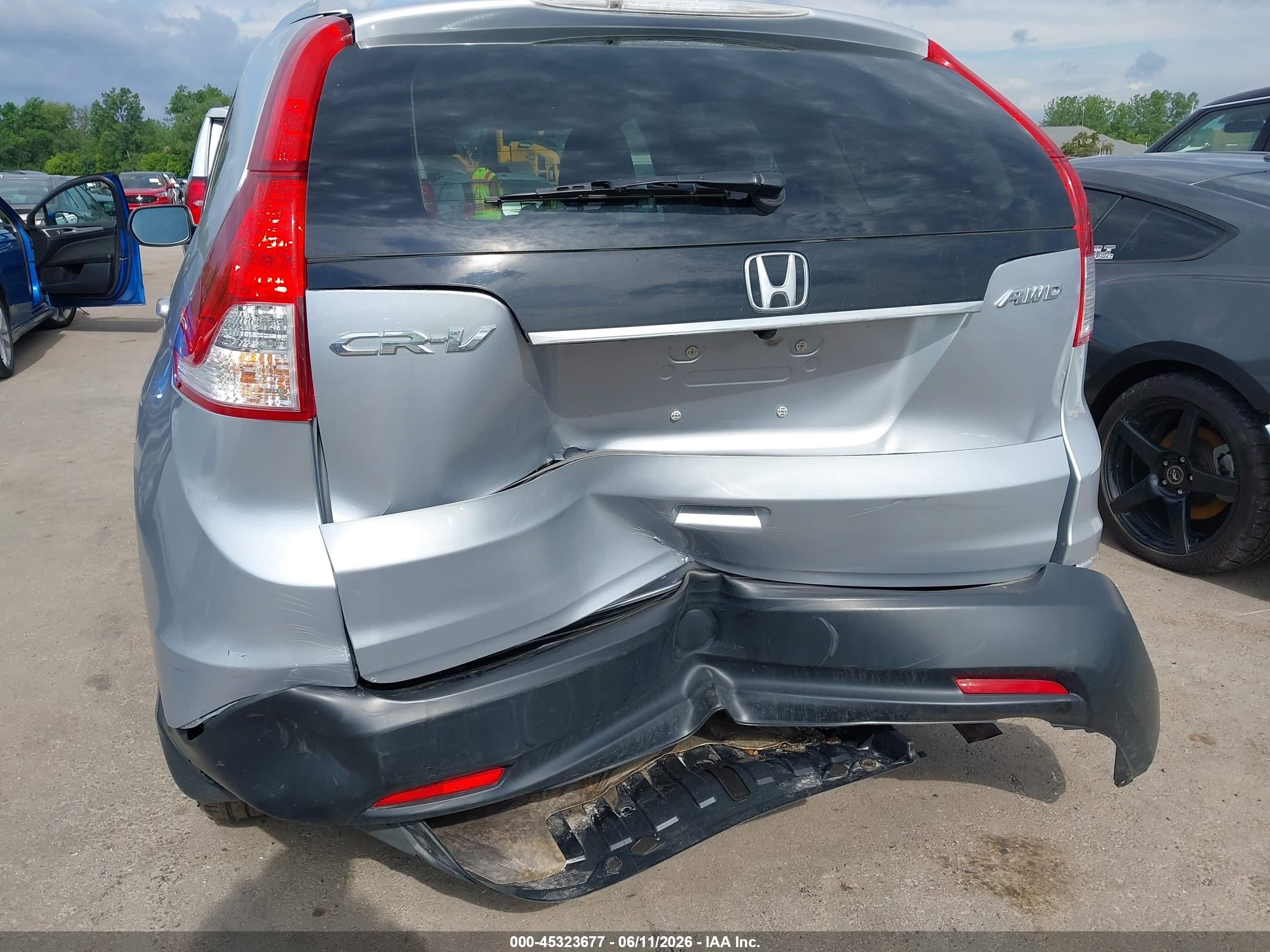 2013 Honda Cr-v Ex-l Silver vin: 2HKRM4H77DH628151
