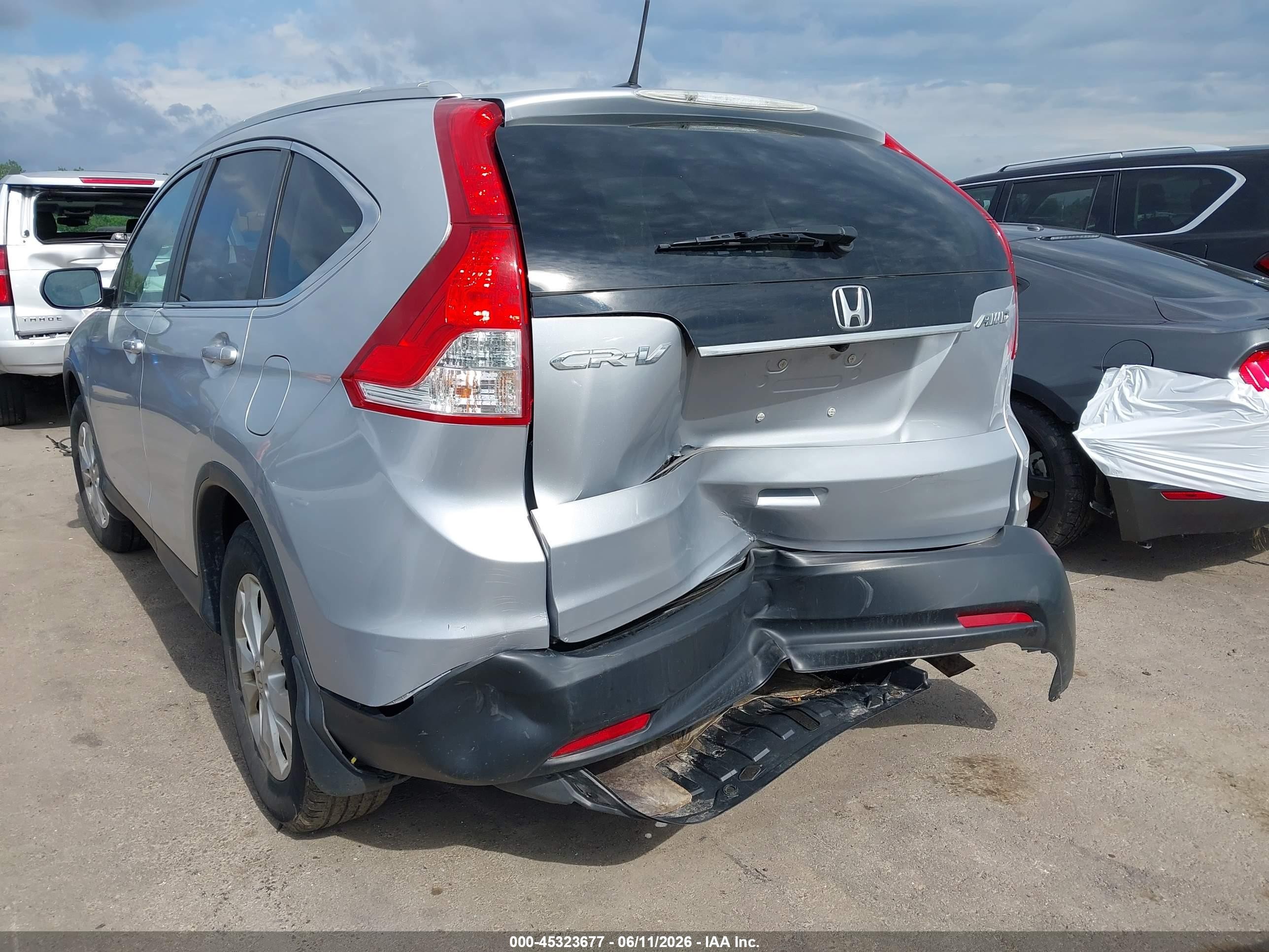 2013 Honda Cr-v Ex-l Silver vin: 2HKRM4H77DH628151