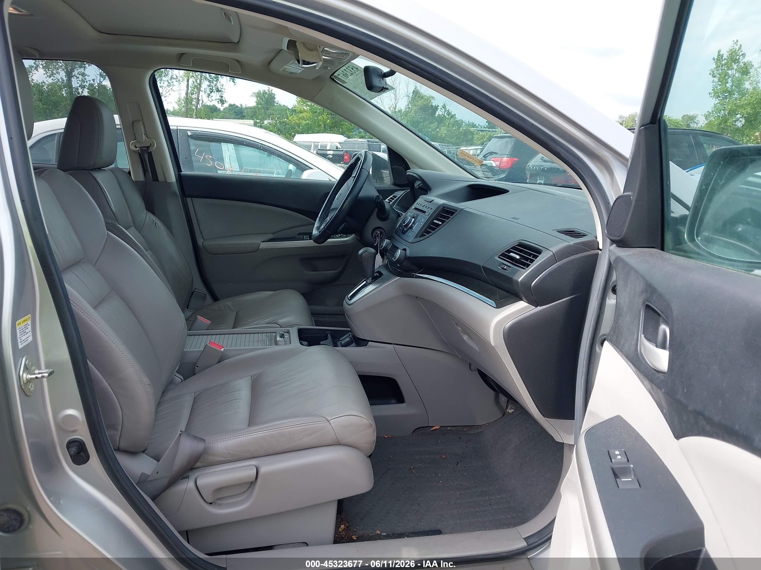 2013 Honda Cr-v Ex-l Silver vin: 2HKRM4H77DH628151