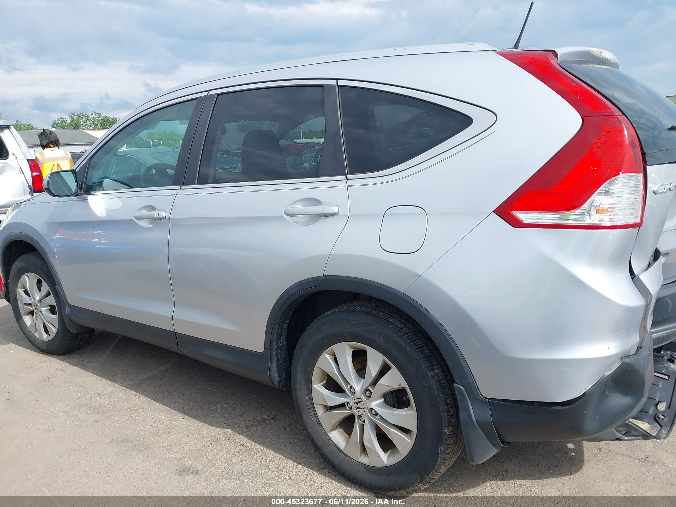 2013 Honda Cr-v Ex-l Silver vin: 2HKRM4H77DH628151