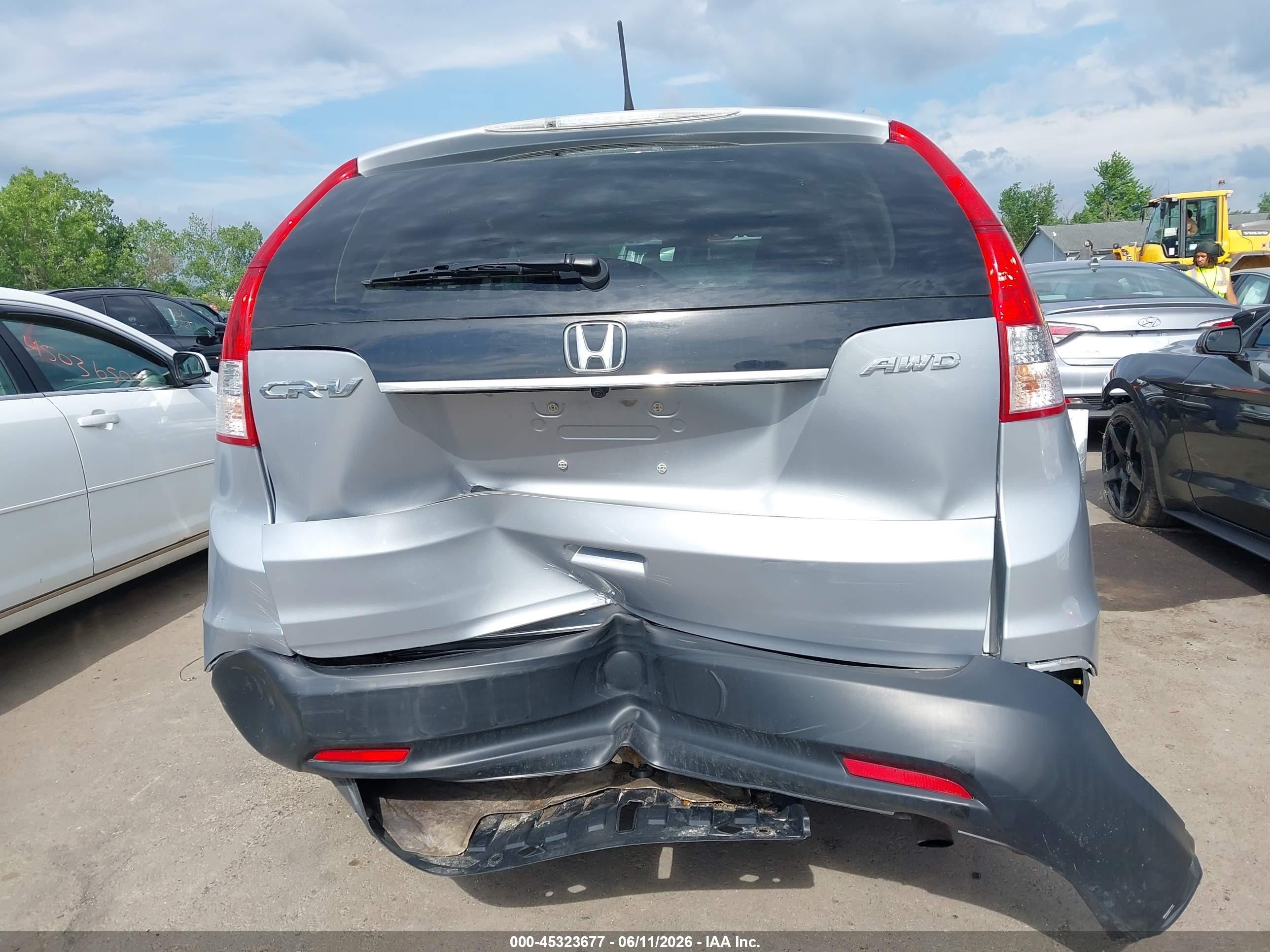 2013 Honda Cr-v Ex-l Silver vin: 2HKRM4H77DH628151