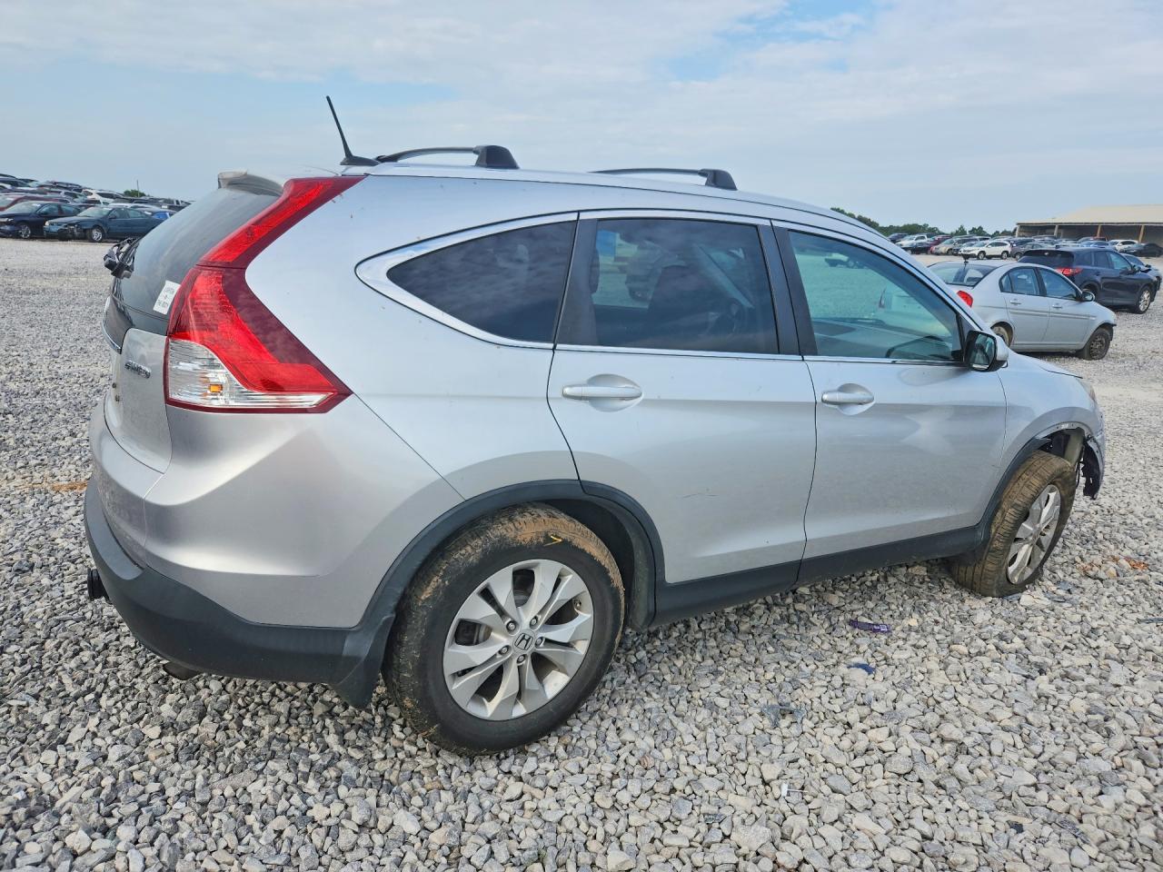 2013 Honda Cr-v Exl Silver vin: 2HKRM4H77DH629946