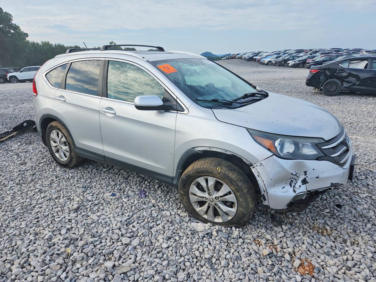 2013 Honda Cr-v Exl Silver vin: 2HKRM4H77DH629946