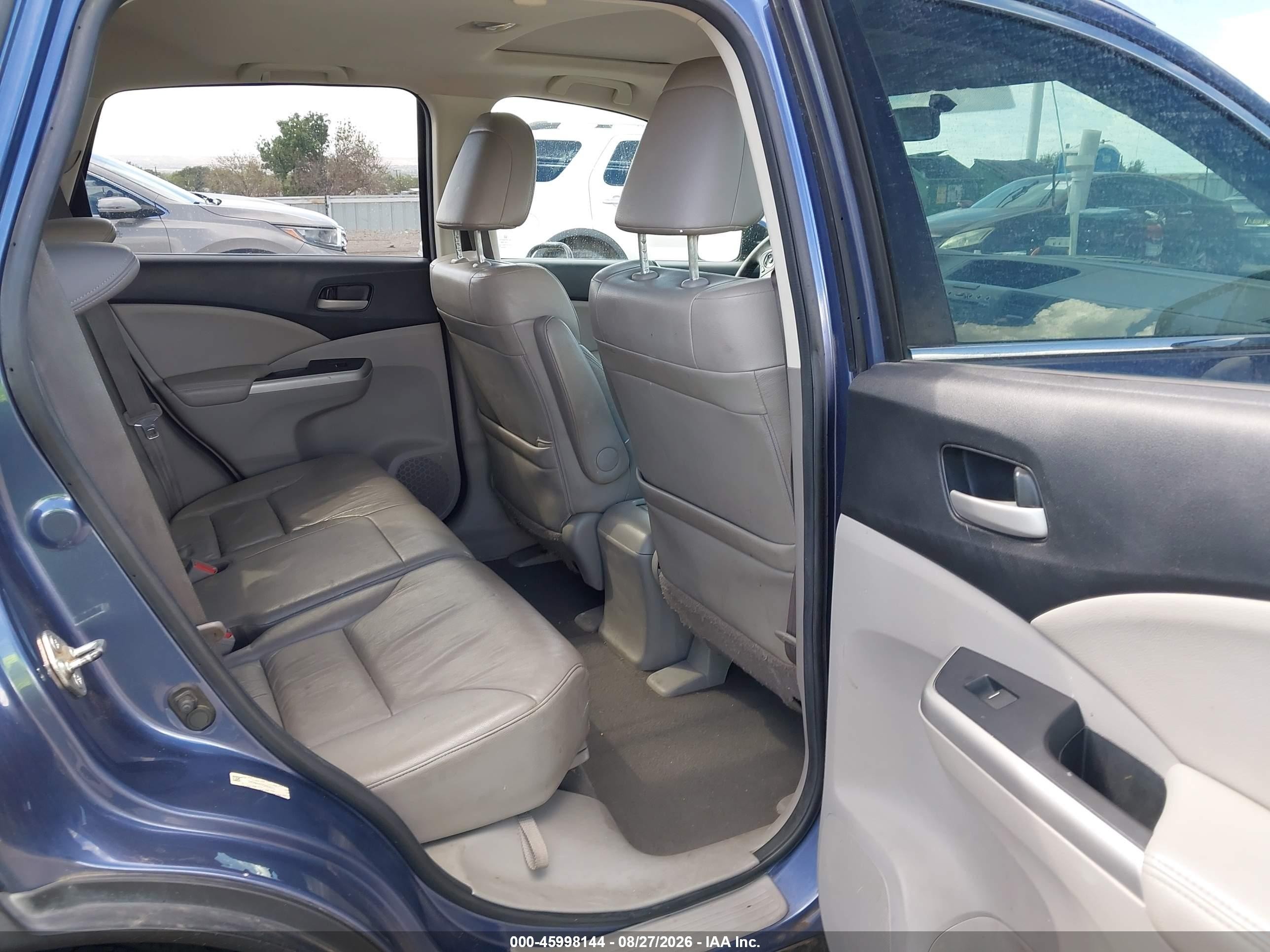 2013 Honda Cr-v Ex-l Blue vin: 2HKRM4H77DH636010