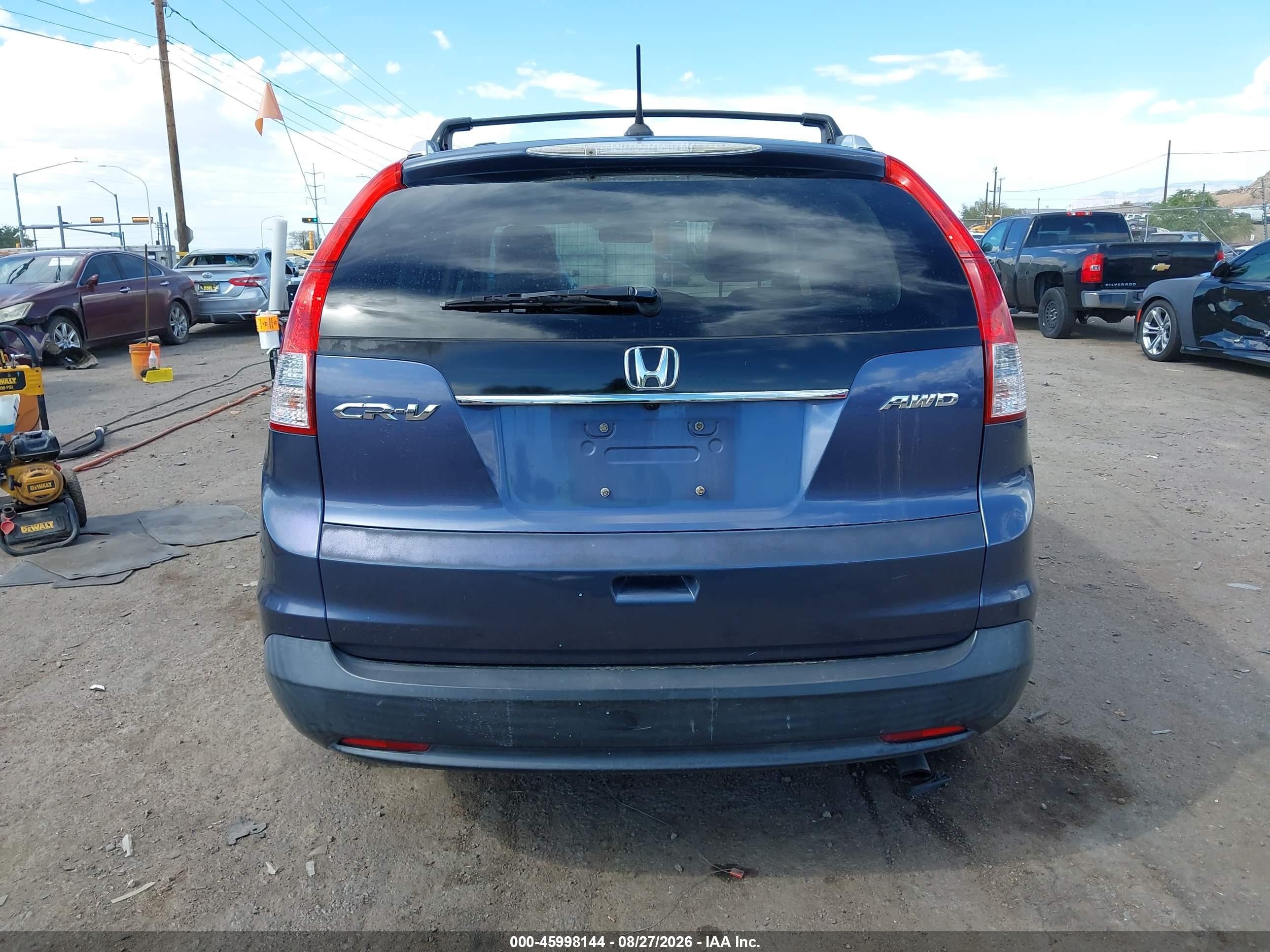 2013 Honda Cr-v Ex-l Blue vin: 2HKRM4H77DH636010