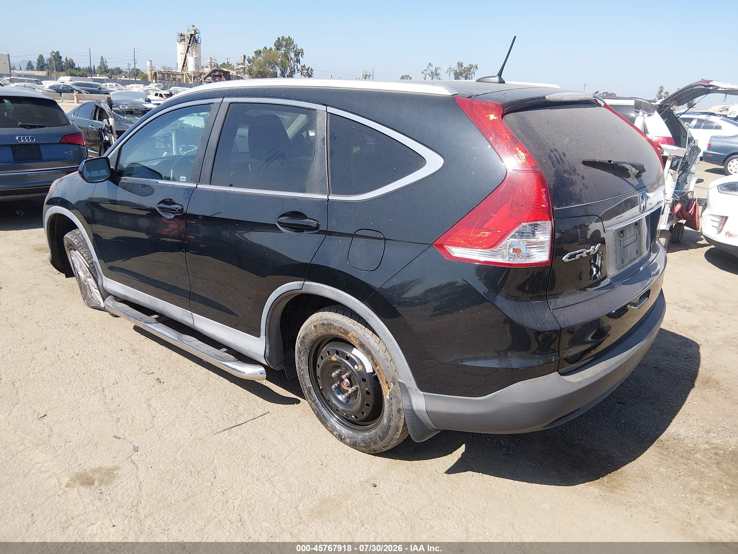 2013 Honda Cr-v Ex-l Black vin: 2HKRM4H77DH661473