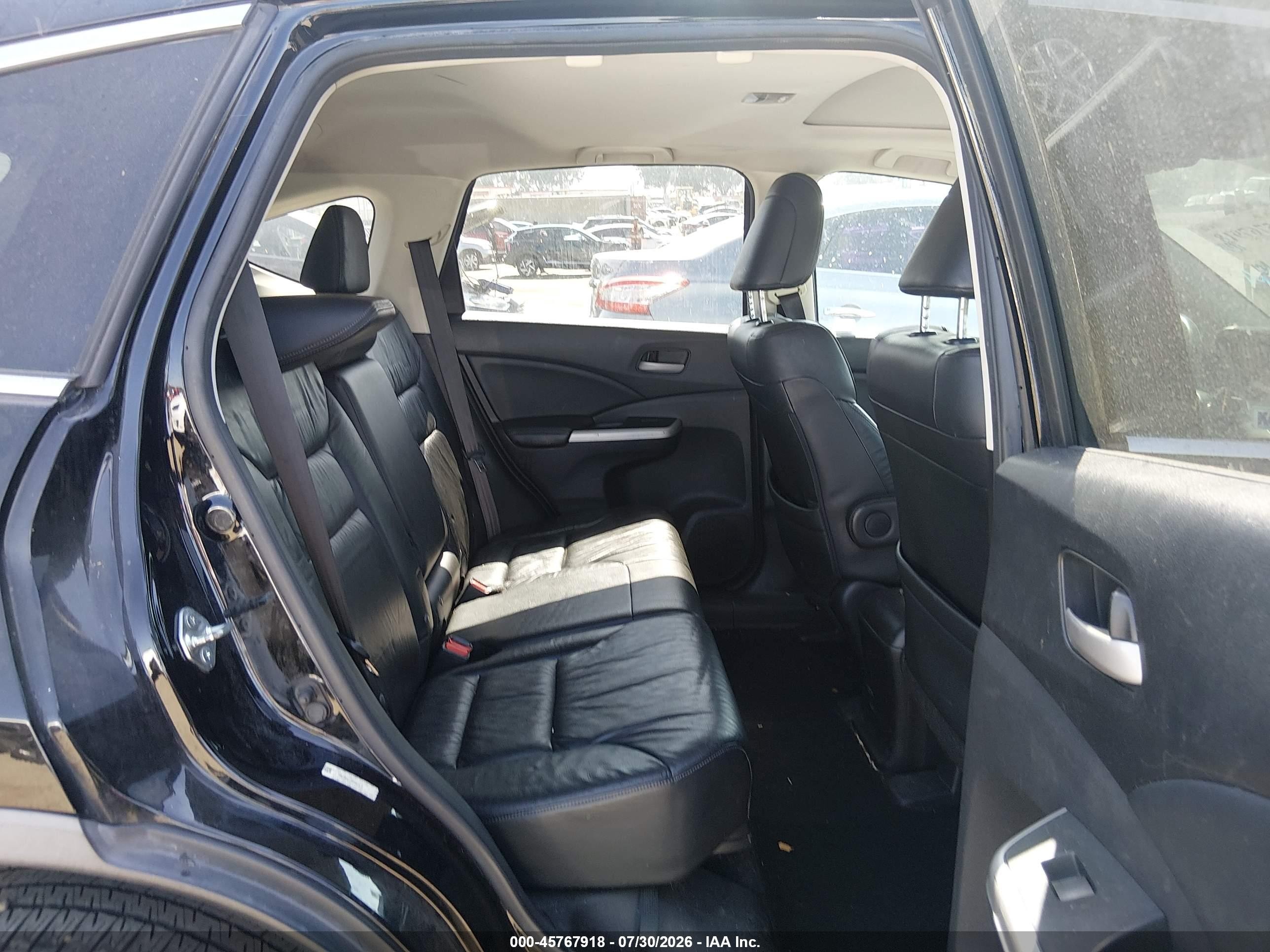 2013 Honda Cr-v Ex-l Black vin: 2HKRM4H77DH661473