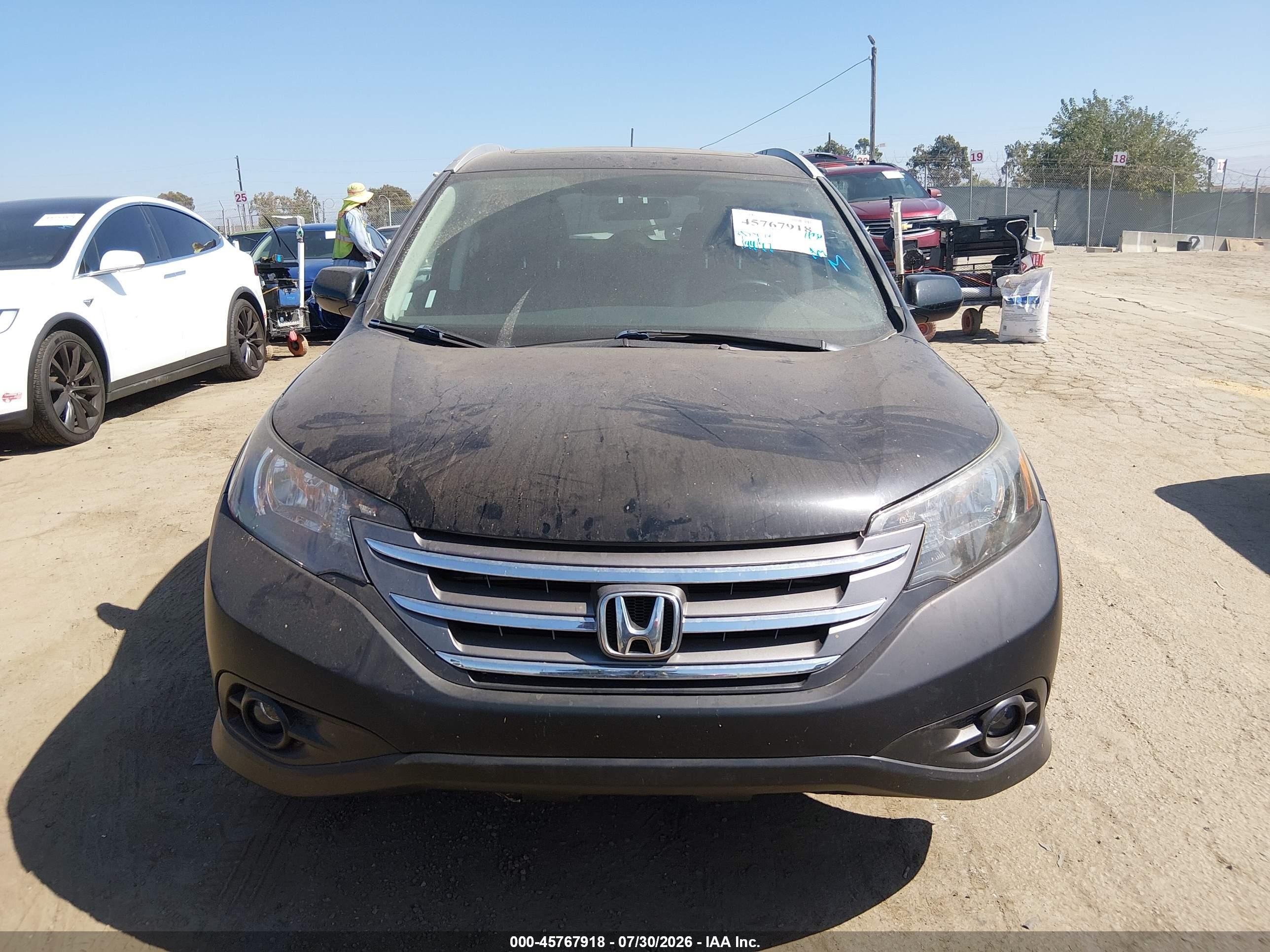 2013 Honda Cr-v Ex-l Black vin: 2HKRM4H77DH661473
