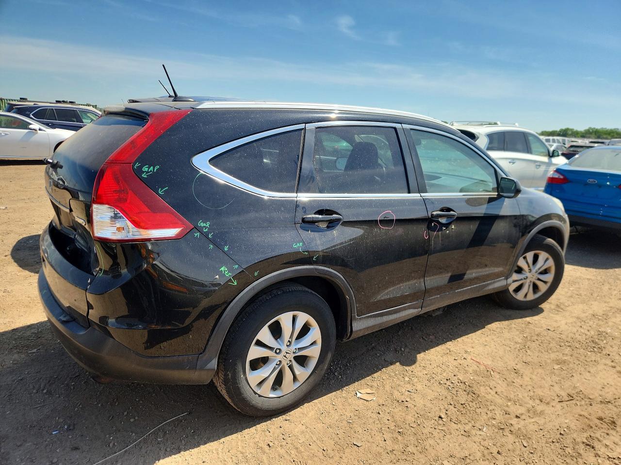2013 Honda Cr-v Exl Black vin: 2HKRM4H77DH661988