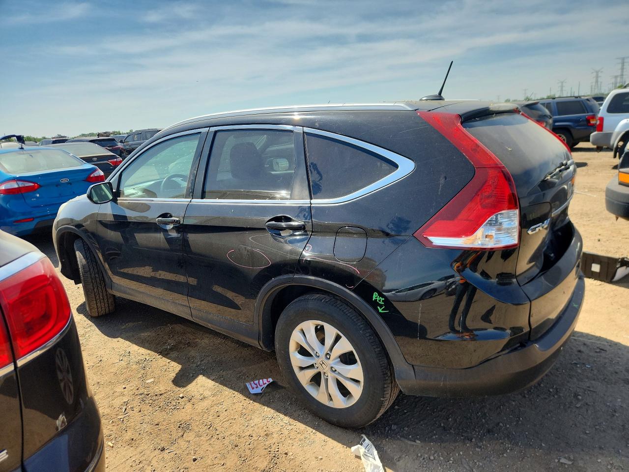 2013 Honda Cr-v Exl Black vin: 2HKRM4H77DH661988