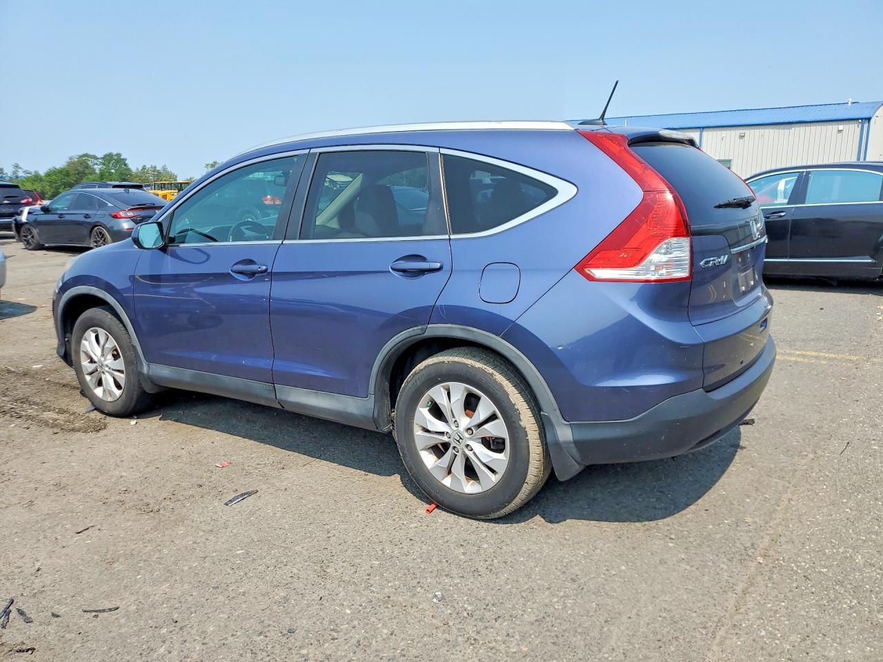 2013 Honda Cr-v Exl Blue vin: 2HKRM4H77DH667368
