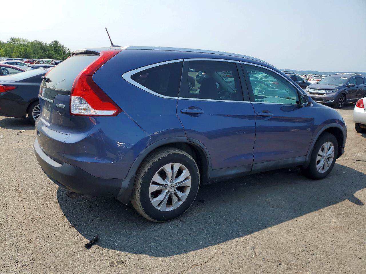 2013 Honda Cr-v Exl Blue vin: 2HKRM4H77DH667368