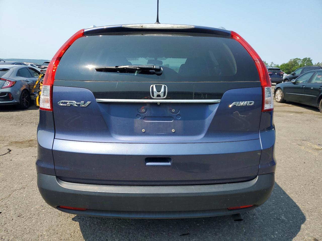 2013 Honda Cr-v Exl Blue vin: 2HKRM4H77DH667368