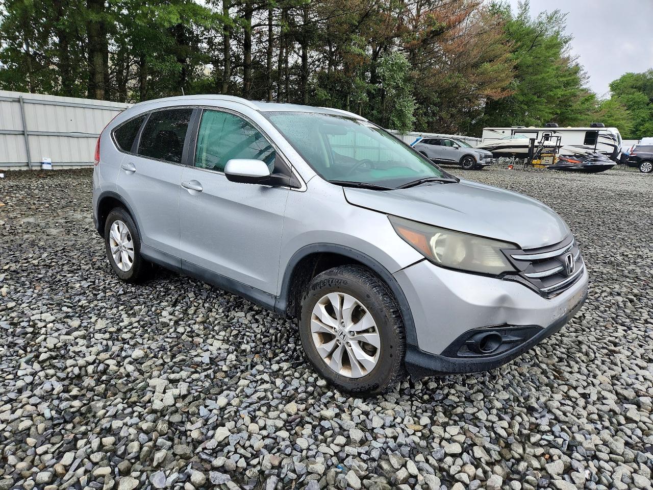 2013 Honda Cr-v Exl Silver vin: 2HKRM4H77DH669749