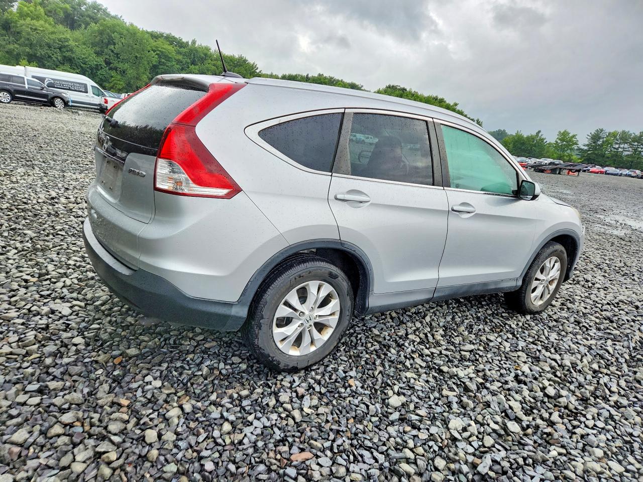 2013 Honda Cr-v Exl Silver vin: 2HKRM4H77DH669749
