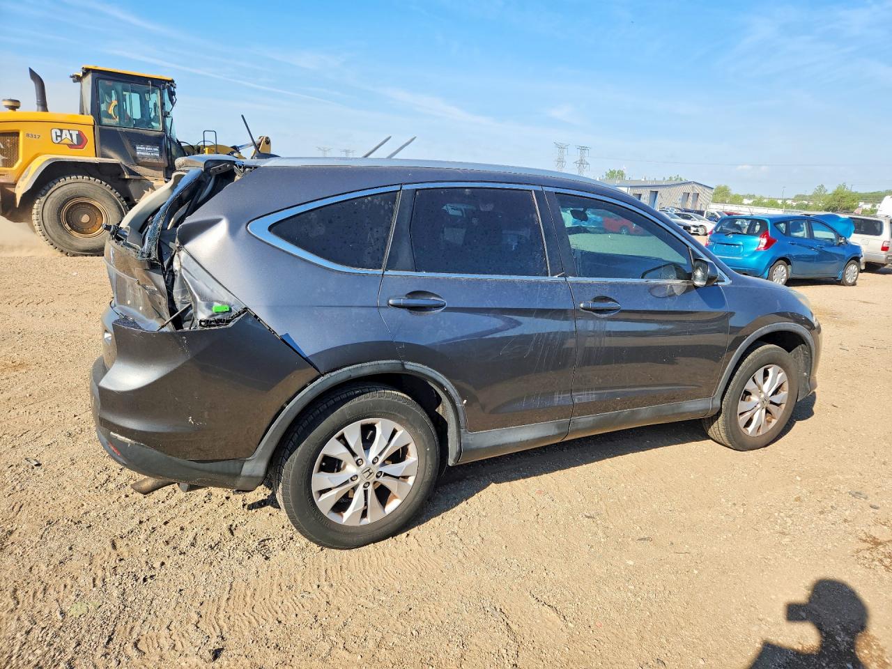 2013 Honda Cr-v Exl Gray vin: 2HKRM4H77DH682839