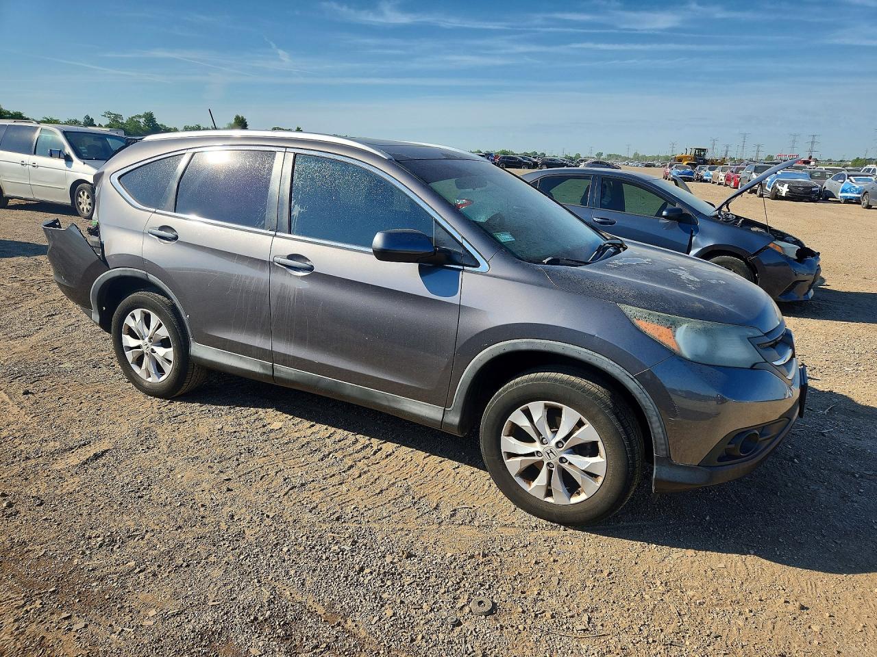 2013 Honda Cr-v Exl Gray vin: 2HKRM4H77DH682839