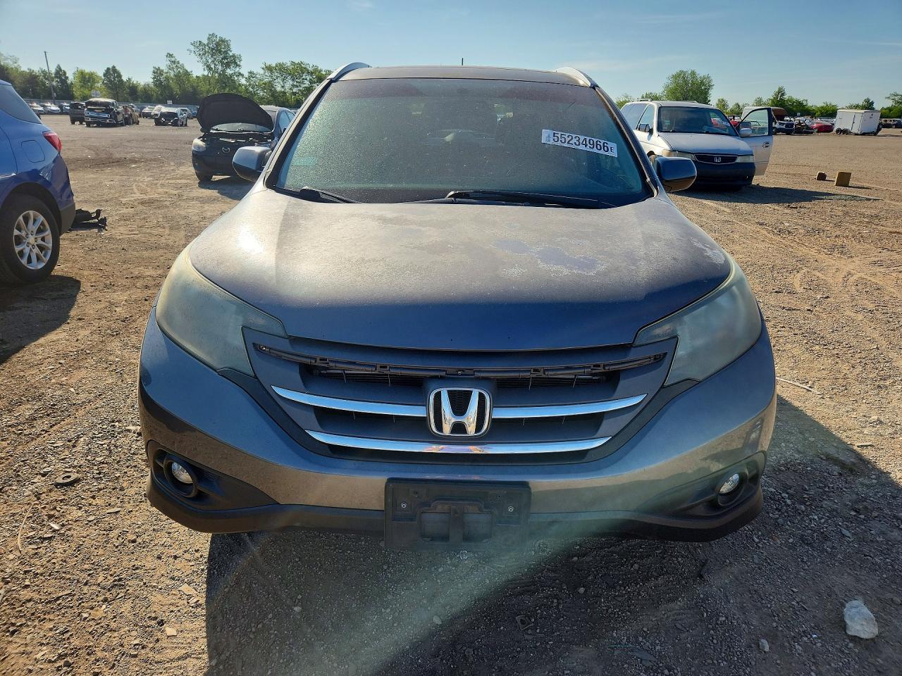 2013 Honda Cr-v Exl Gray vin: 2HKRM4H77DH682839