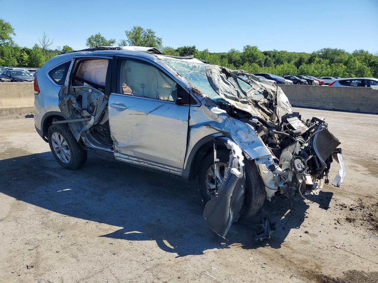2014 Honda Cr-v Exl Silver vin: 2HKRM4H77EH601128