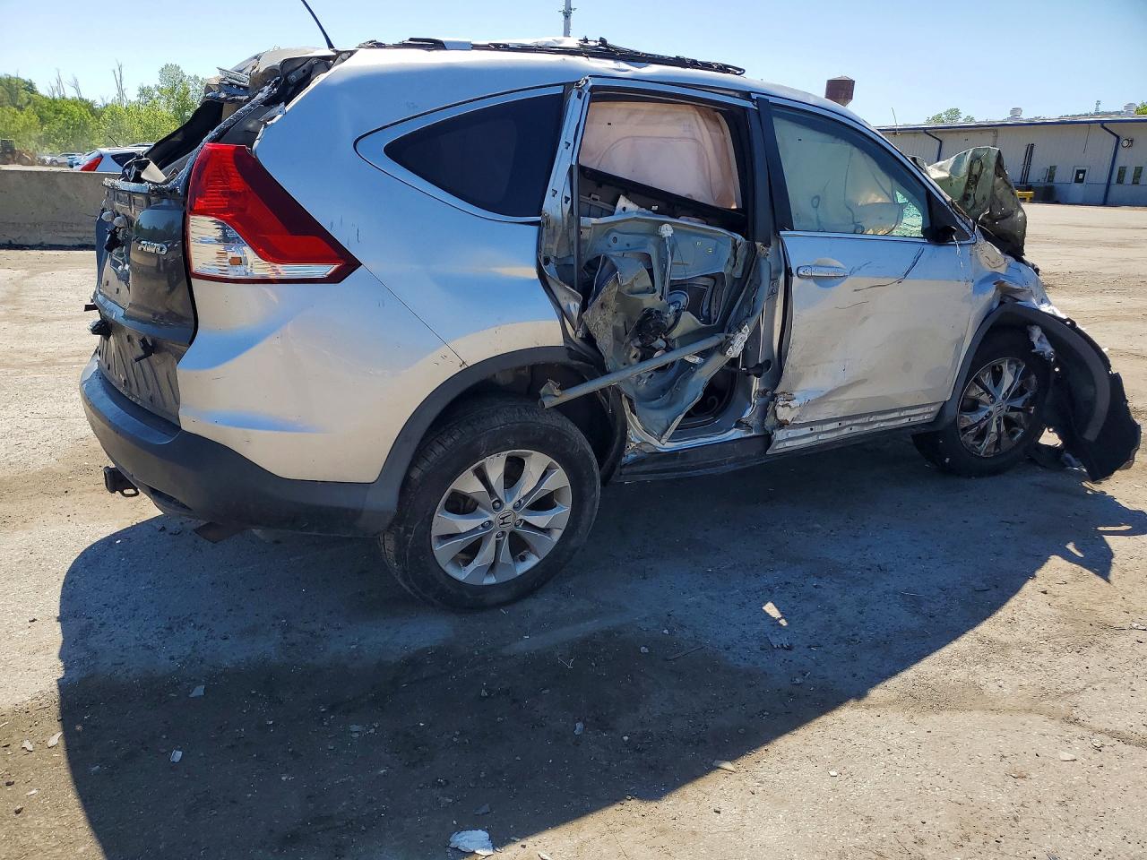 2014 Honda Cr-v Exl Silver vin: 2HKRM4H77EH601128