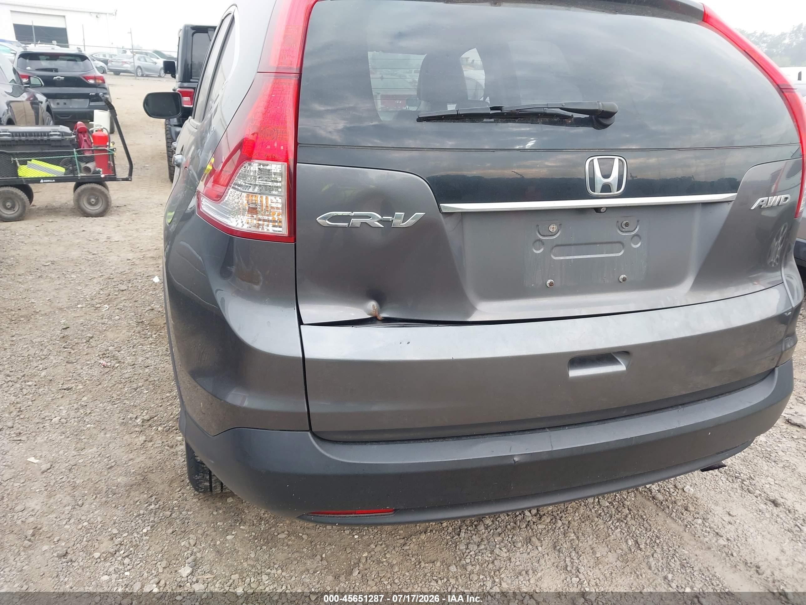 2014 Honda Cr-v Ex-l Gray vin: 2HKRM4H77EH615143