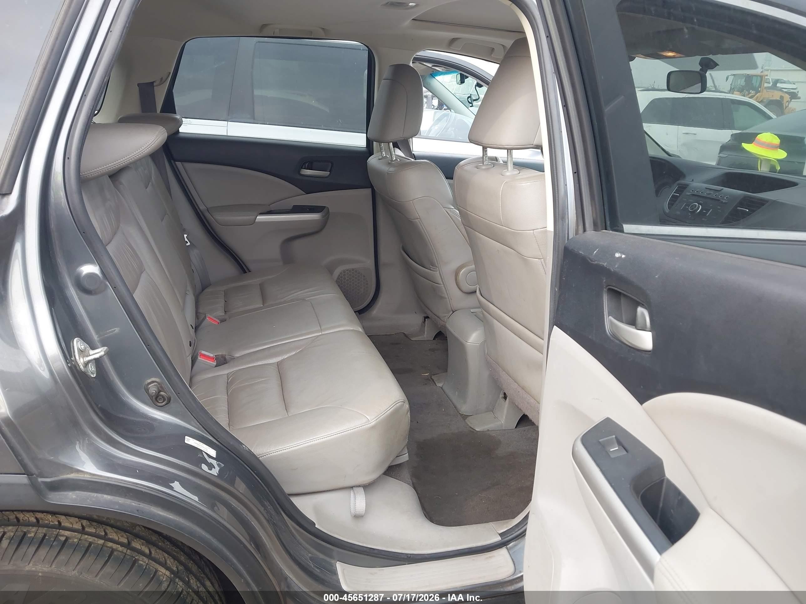 2014 Honda Cr-v Ex-l Gray vin: 2HKRM4H77EH615143