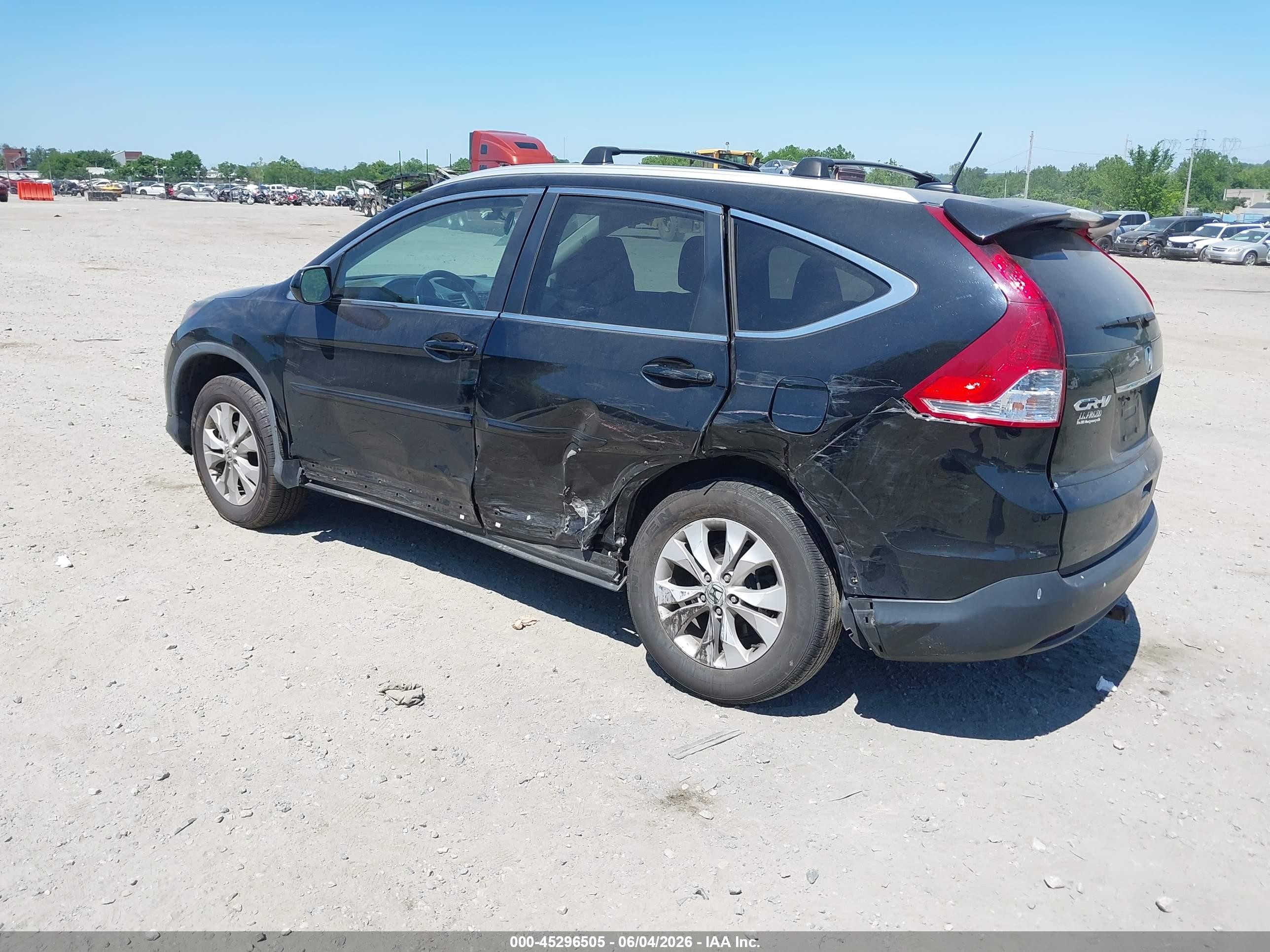 2014 Honda Cr-v Ex-l Black vin: 2HKRM4H77EH617068
