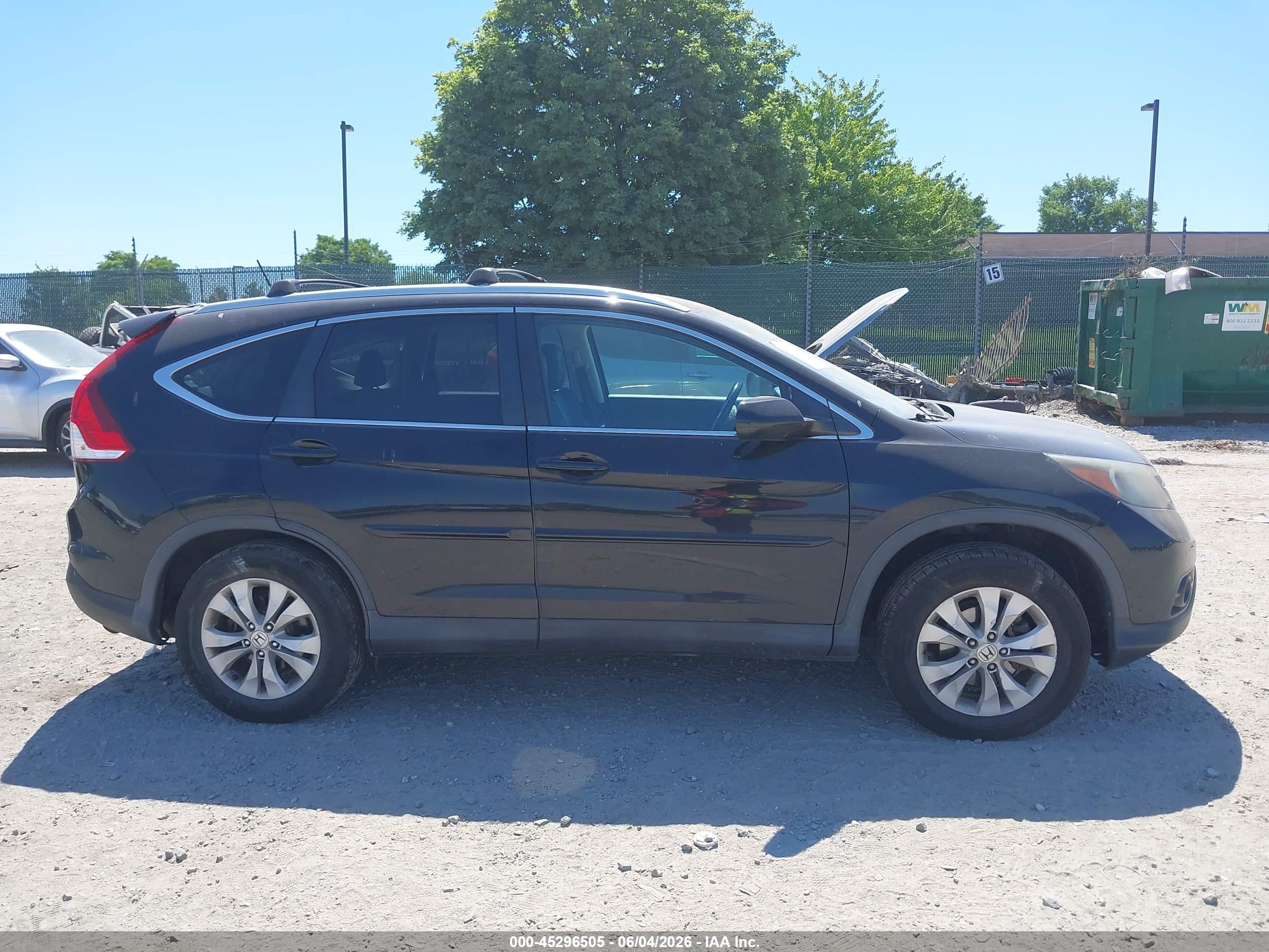 2014 Honda Cr-v Ex-l Black vin: 2HKRM4H77EH617068