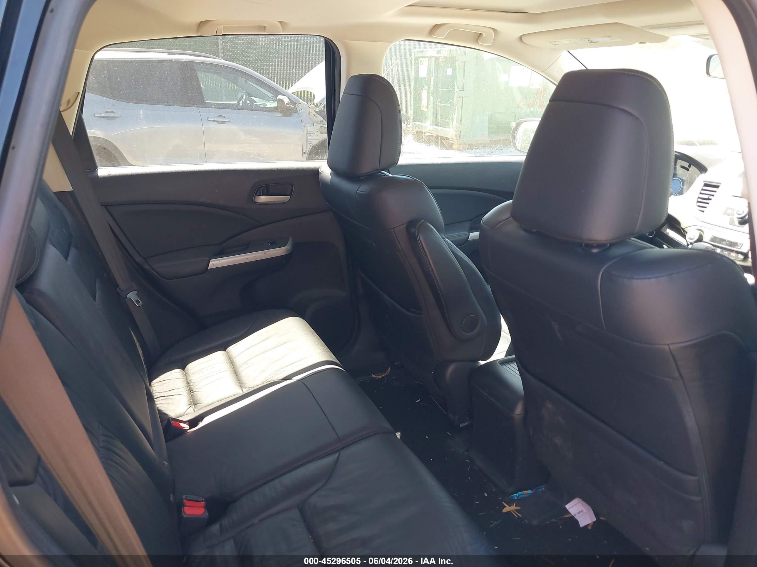 2014 Honda Cr-v Ex-l Black vin: 2HKRM4H77EH617068