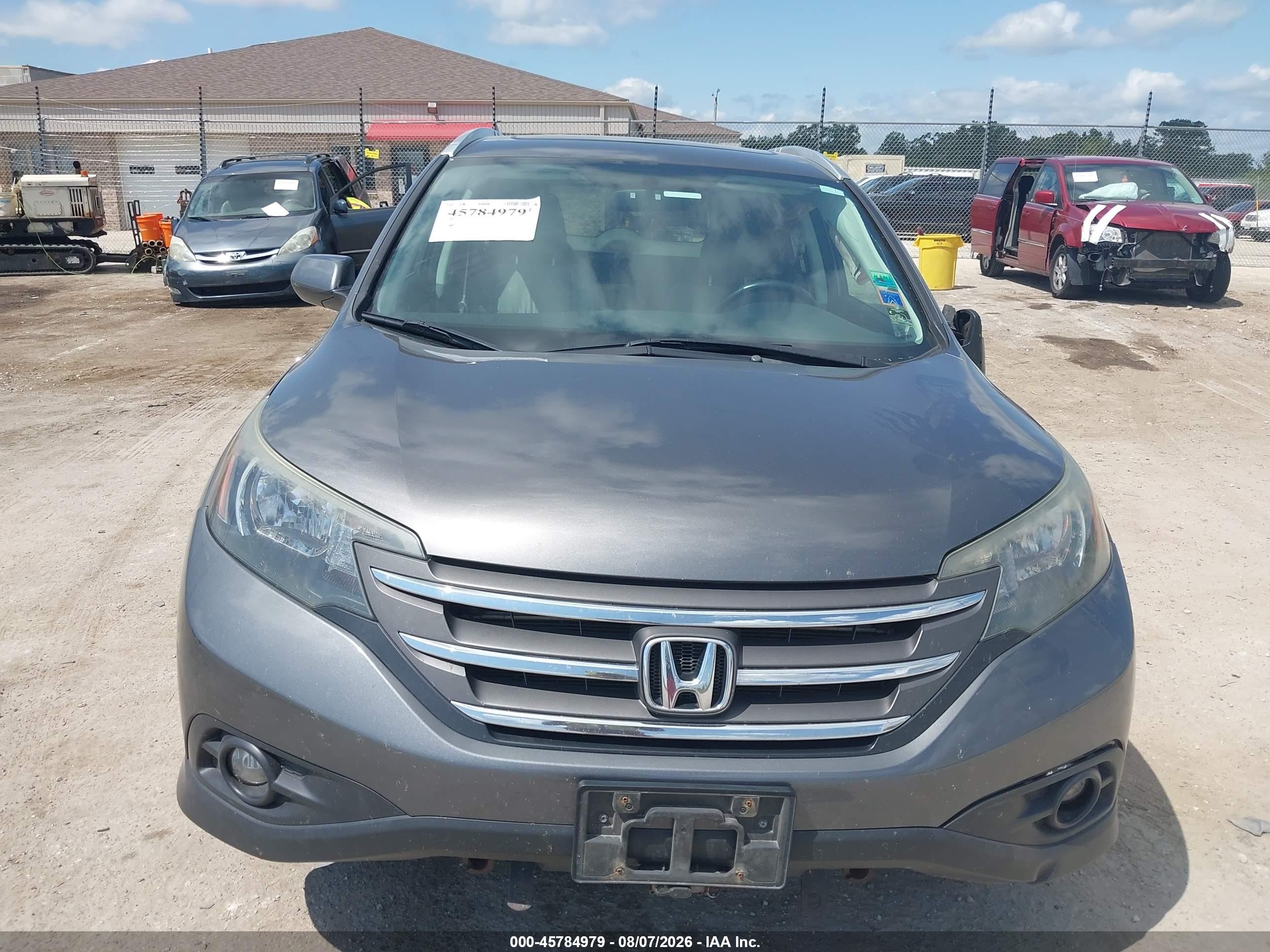 2014 Honda Cr-v Ex-l Gray vin: 2HKRM4H77EH617541