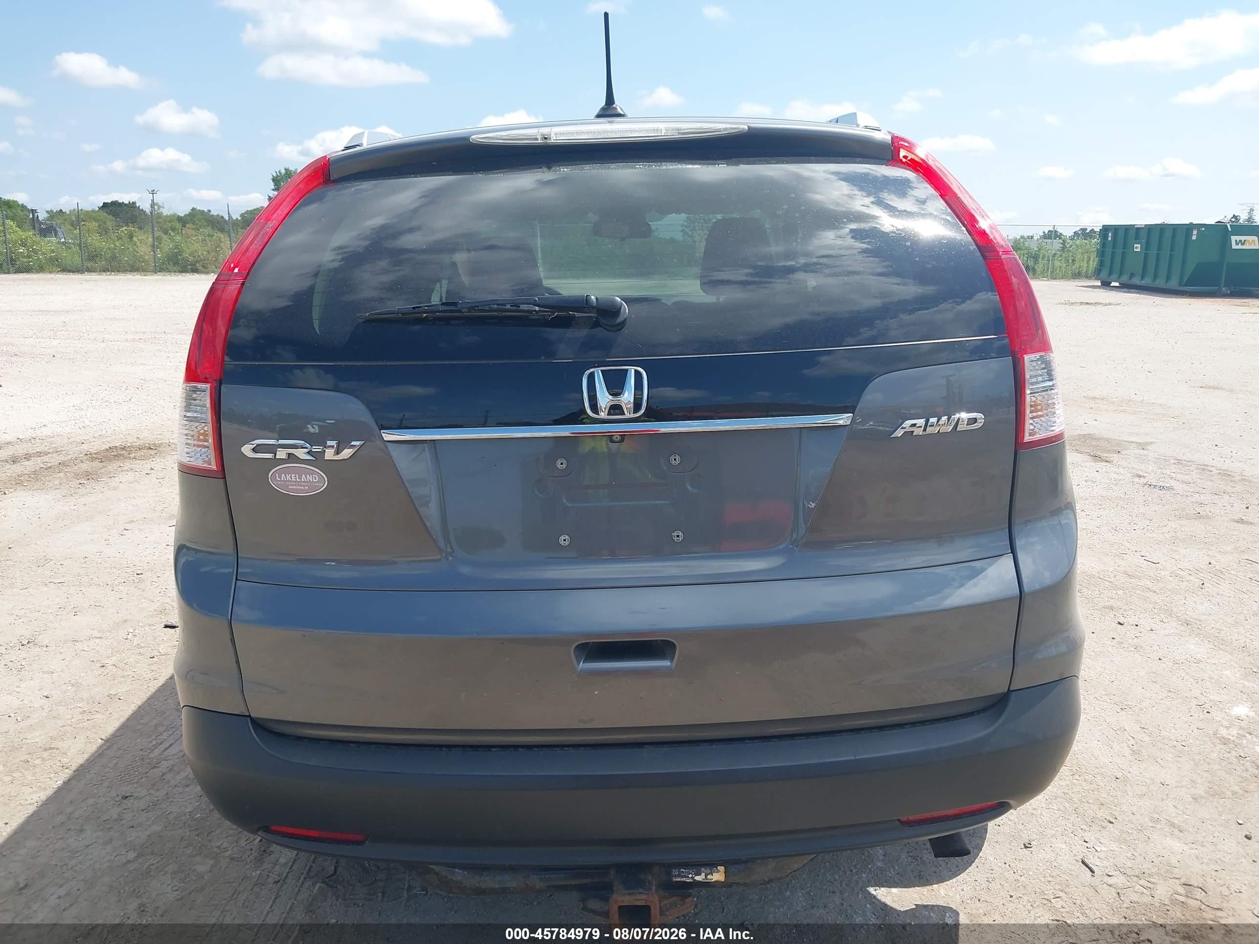 2014 Honda Cr-v Ex-l Gray vin: 2HKRM4H77EH617541