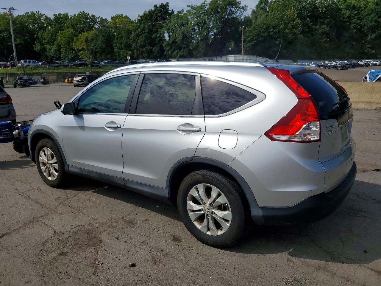 2014 Honda Cr-v Exl Silver vin: 2HKRM4H77EH626501