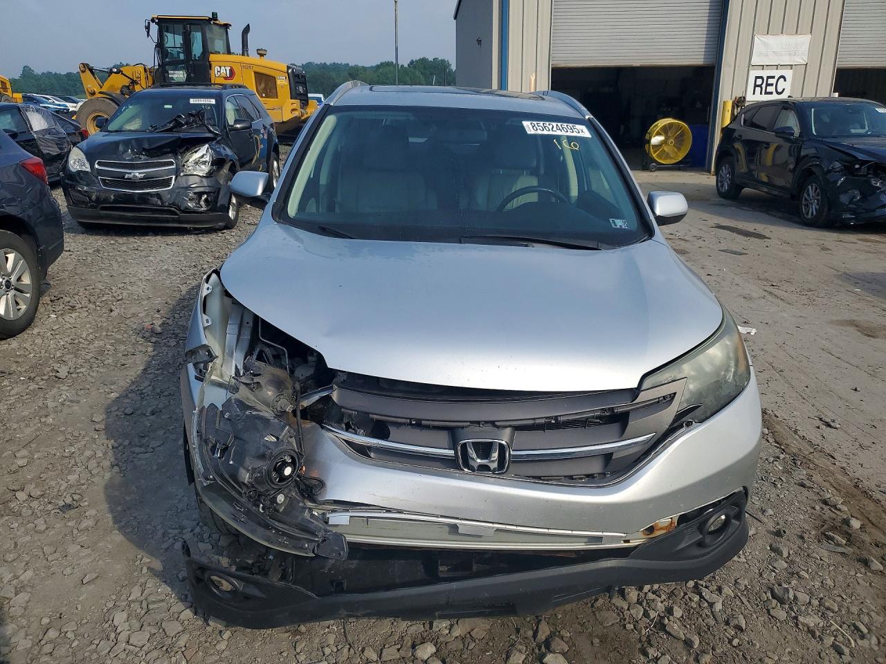 2014 Honda Cr-v Exl Silver vin: 2HKRM4H77EH635067