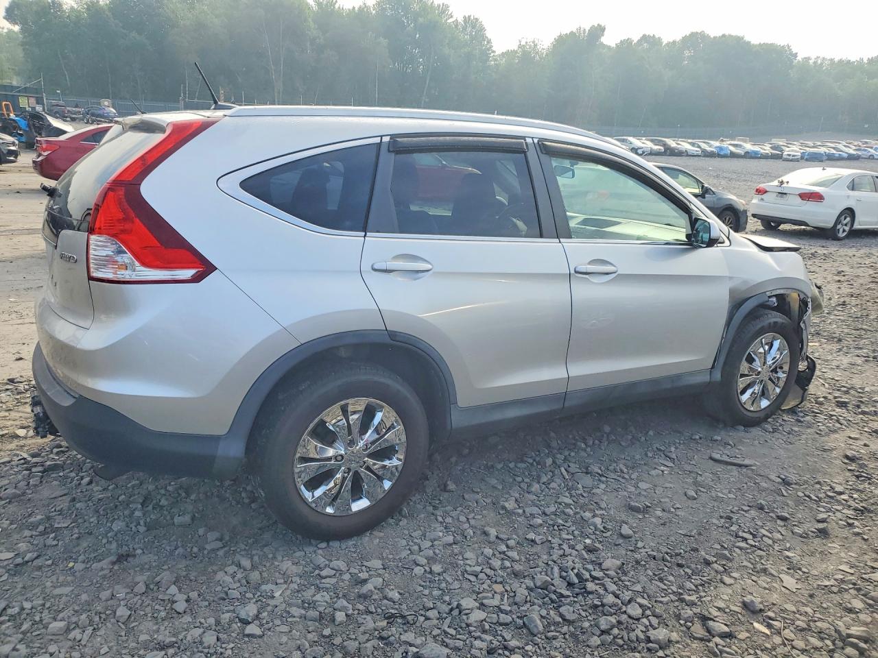 2014 Honda Cr-v Exl Silver vin: 2HKRM4H77EH635067
