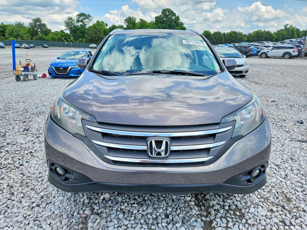 2014 Honda Cr-v Exl Gray vin: 2HKRM4H77EH638308