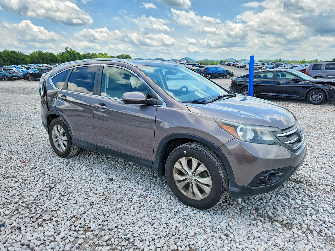 2014 Honda Cr-v Exl Gray vin: 2HKRM4H77EH638308