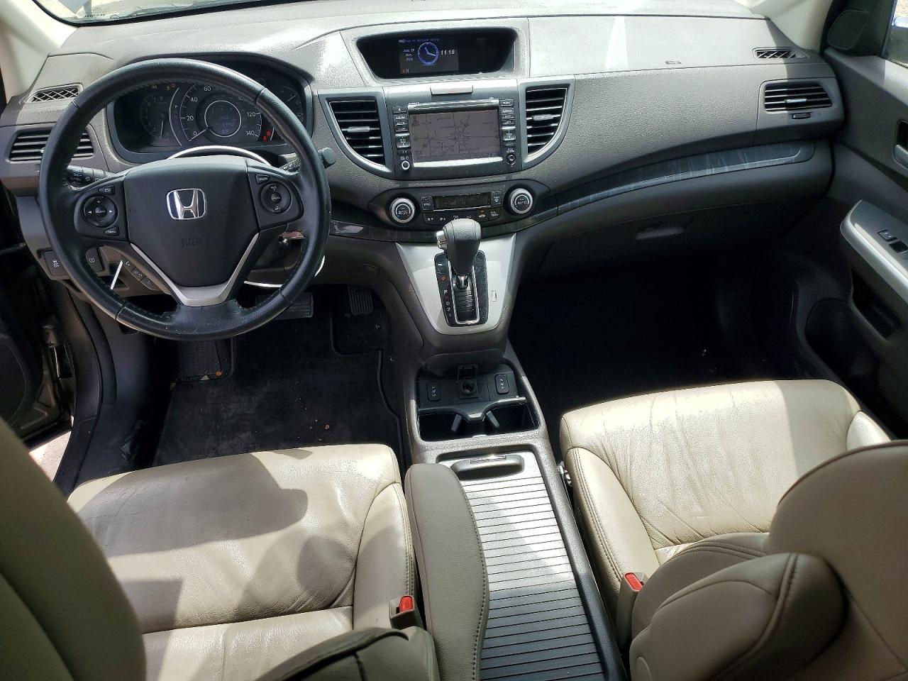 2014 Honda Cr-v Exl Gray vin: 2HKRM4H77EH652029