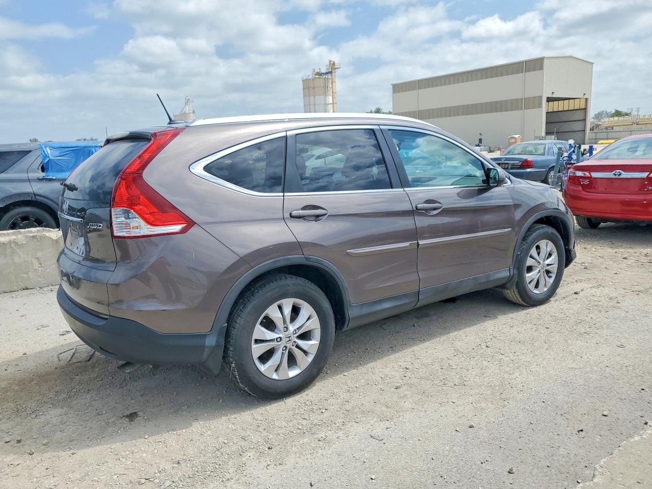 2014 Honda Cr-v Exl Gray vin: 2HKRM4H77EH652029