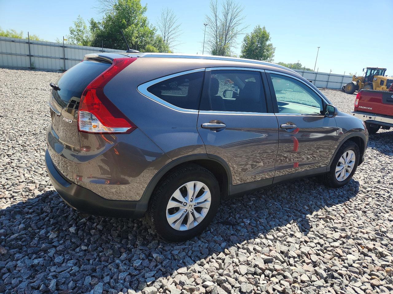 2014 Honda Cr-v Exl Brown vin: 2HKRM4H77EH657604